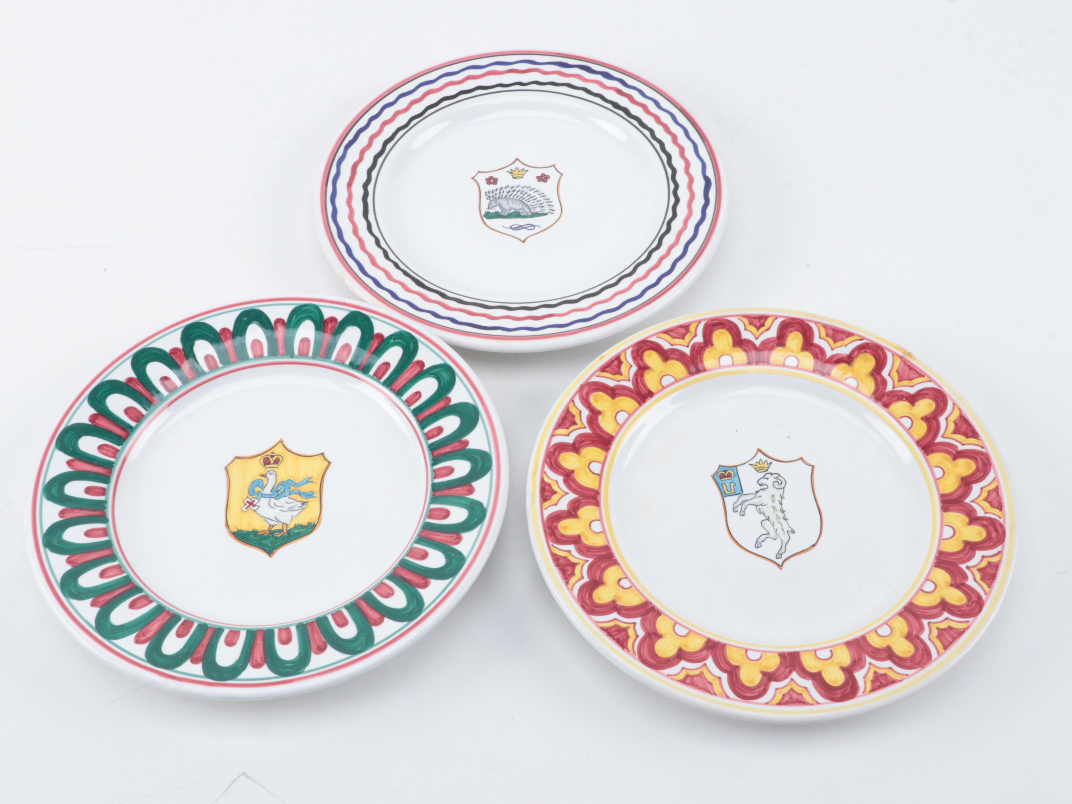 Grazia and Fratelli Deruta Italian Majolica Pottery Tableware