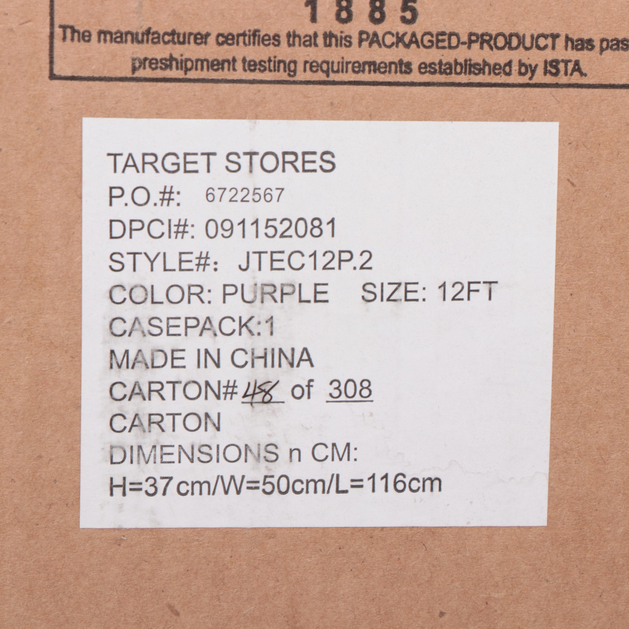 Skywalker Trampolines 12' Round Jump-N-Toss Trampoline with Enclosure in Purple