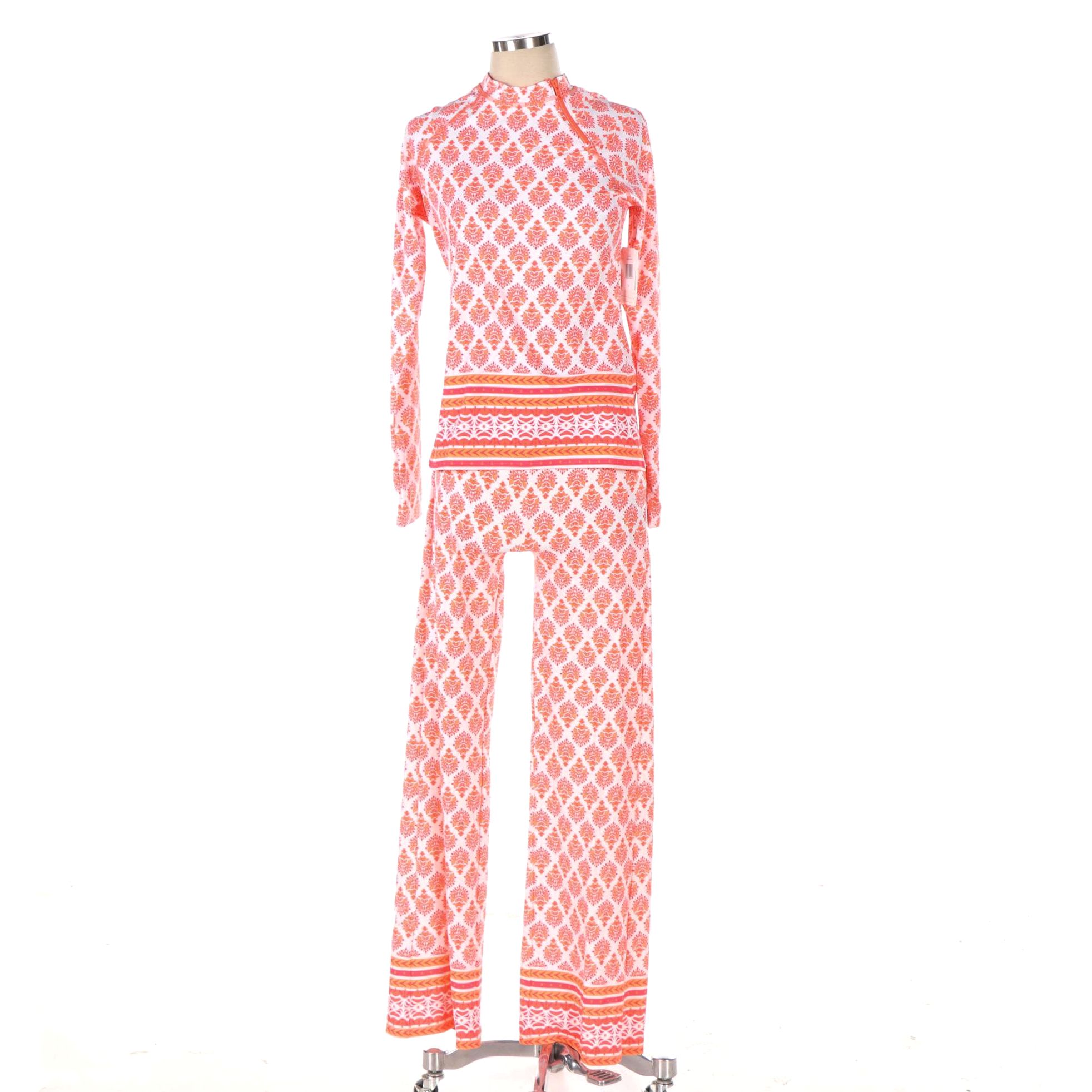 Cabana Life Sun Protection Long Sleeve Top and Pants, New with Tag