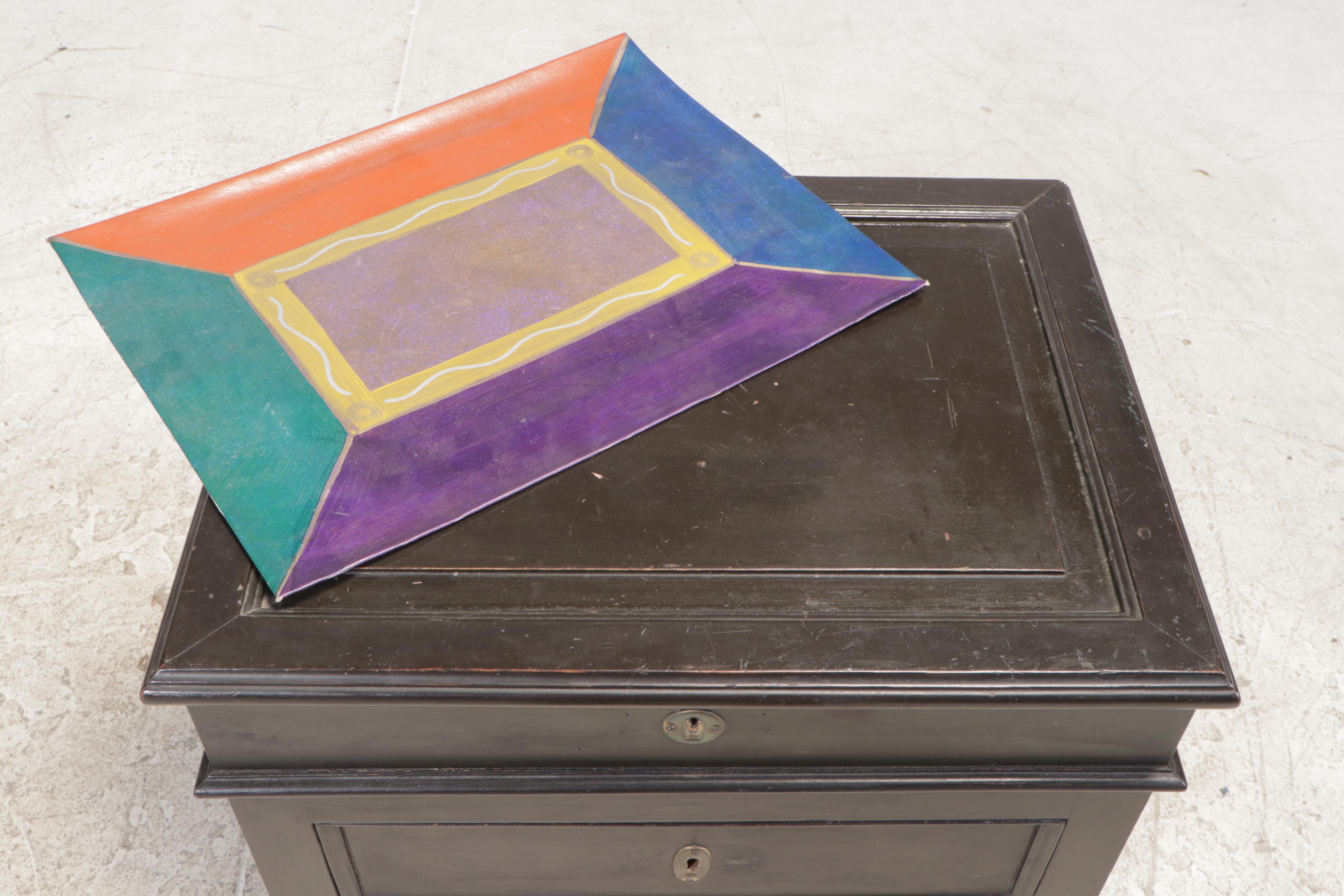 French Ebonized Lift-Top Side Cabinet, Late 19th/Early 20th Century and Adapted