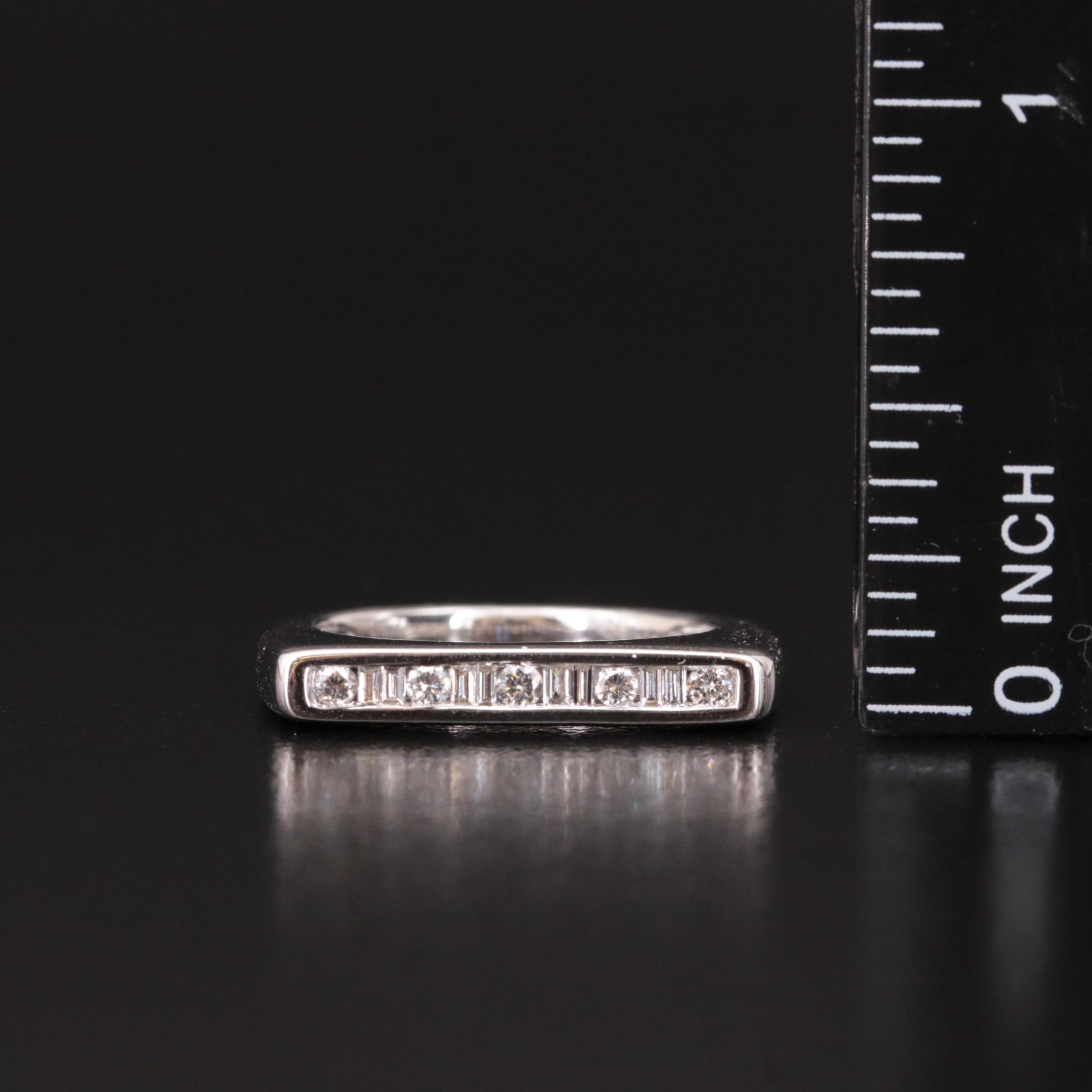 Sterling Diamond Bar Ring