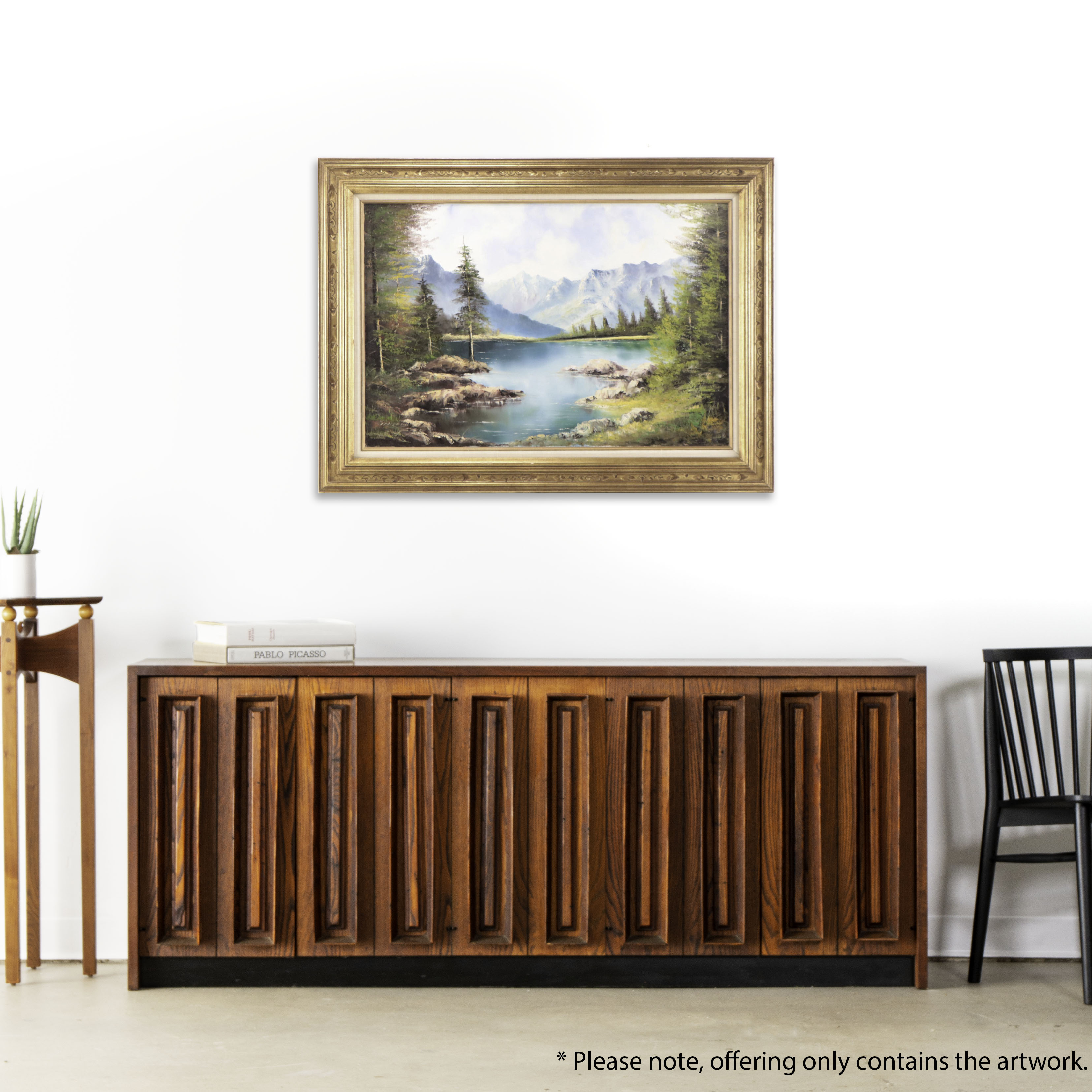 Georgean Forest Landscape Oil Painting, Late 20th Century