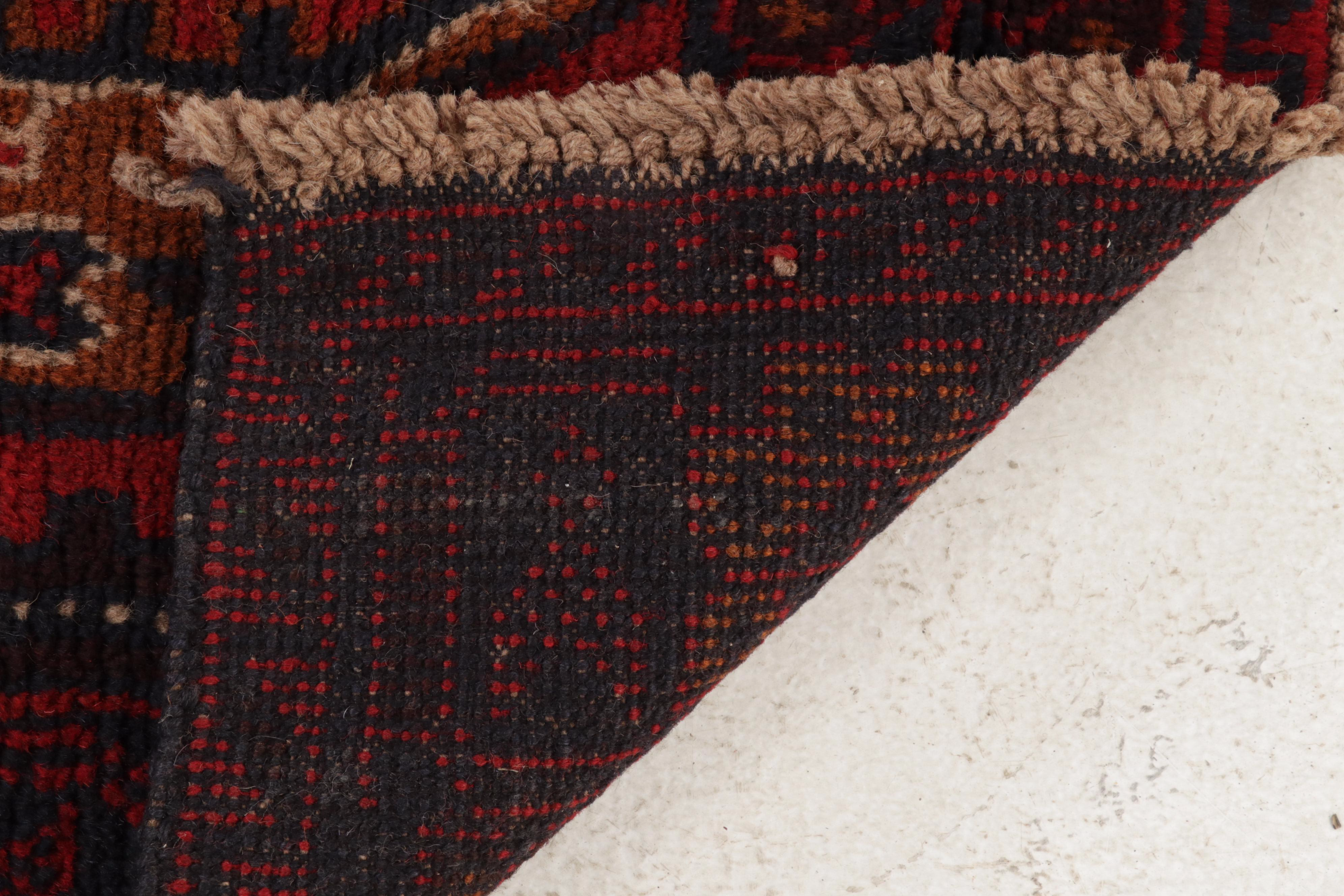 3'6 x 6'2 Hand-Knotted Afghn Taimani Area Rug