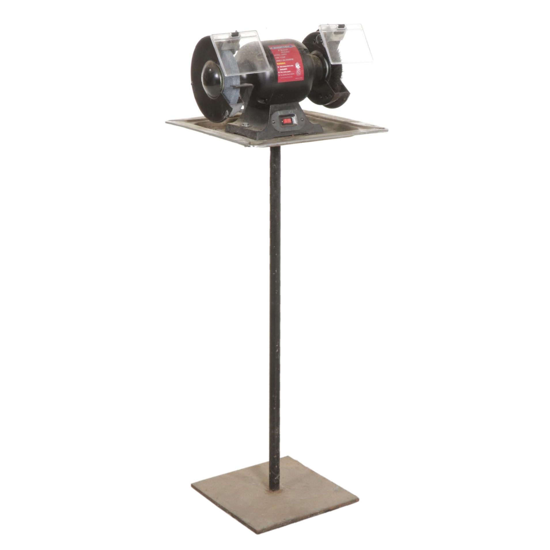 Shop-Tek 6" Bench Grinder on Stand