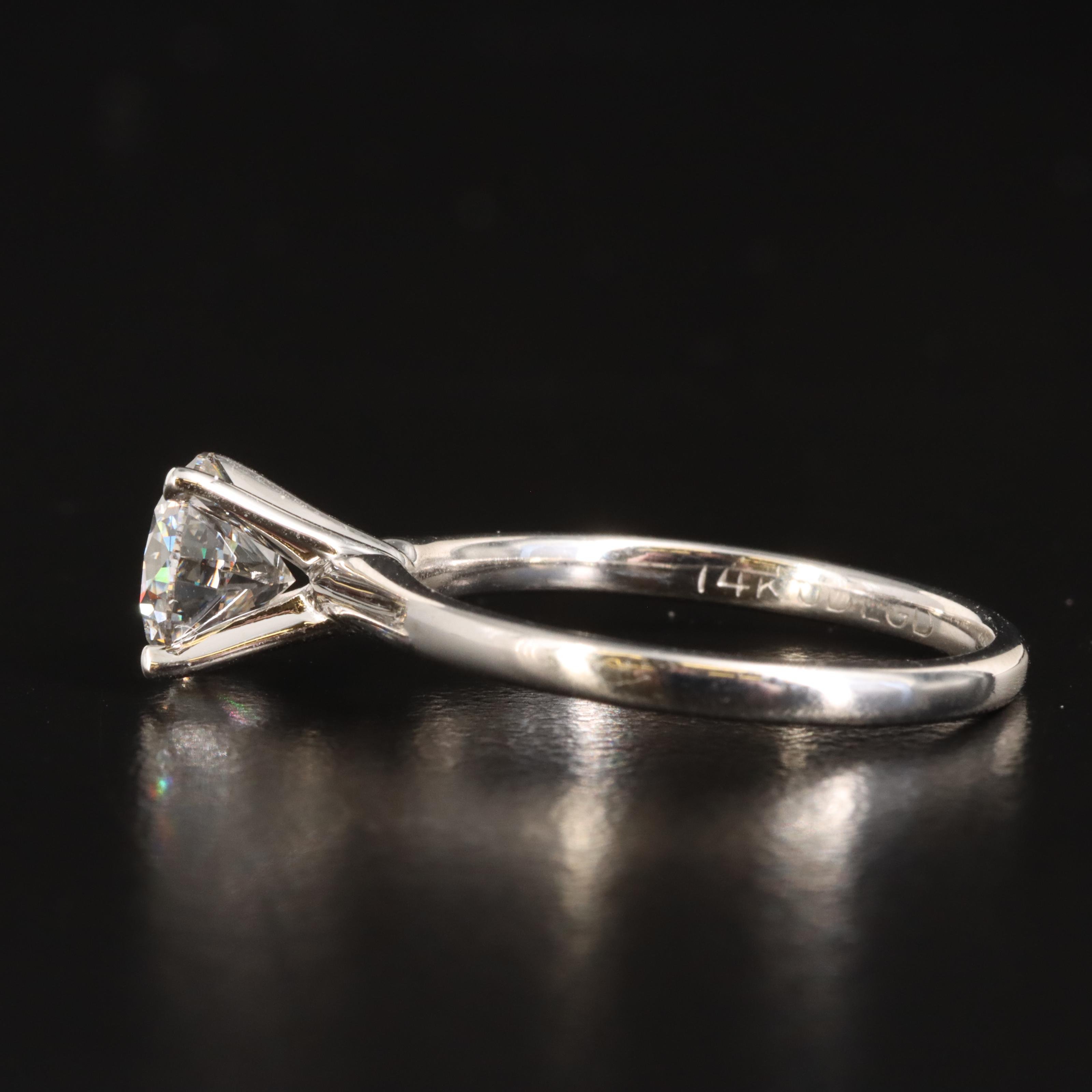14K 1.22 CT Lab Grown Diamond Solitaire Ring