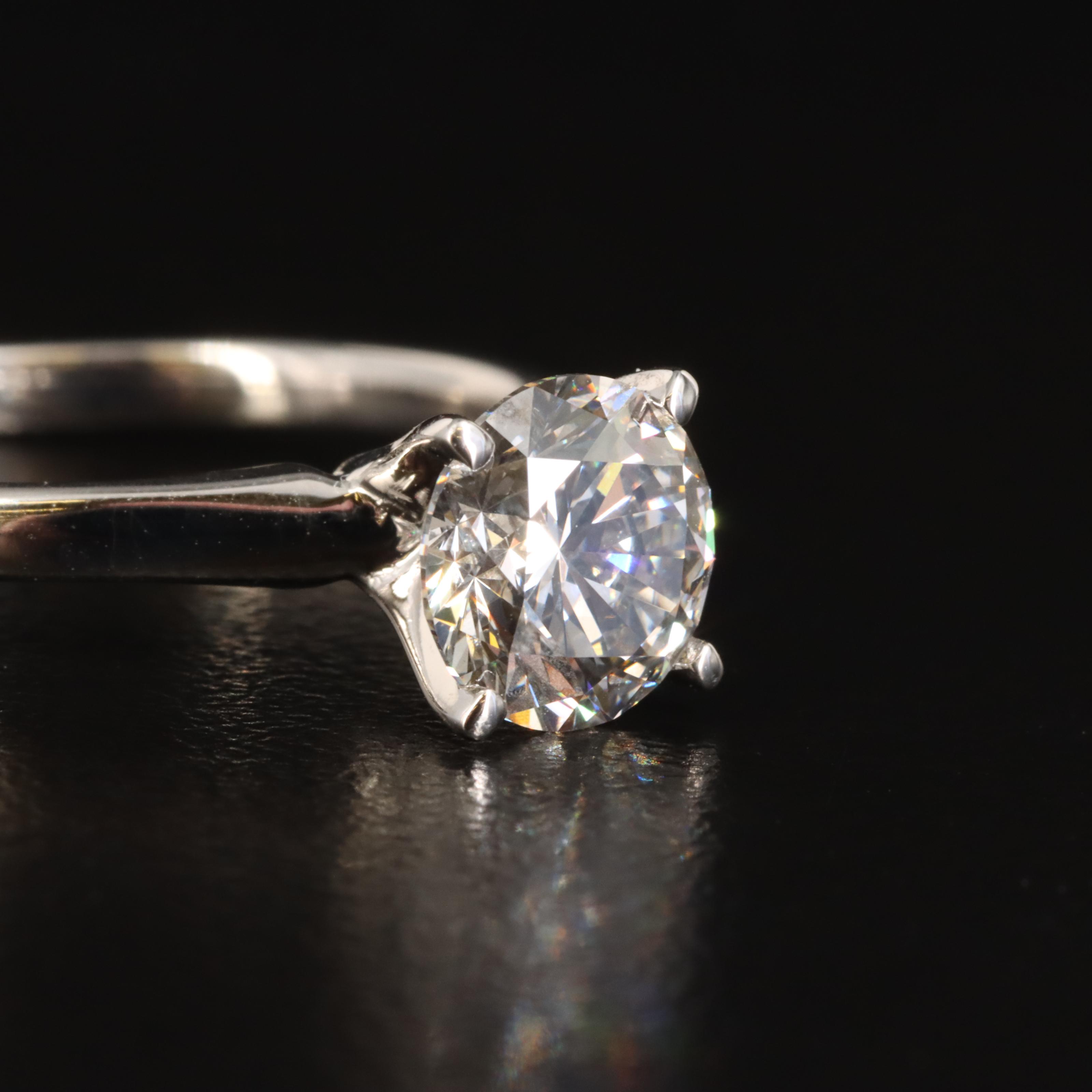 14K 1.22 CT Lab Grown Diamond Solitaire Ring