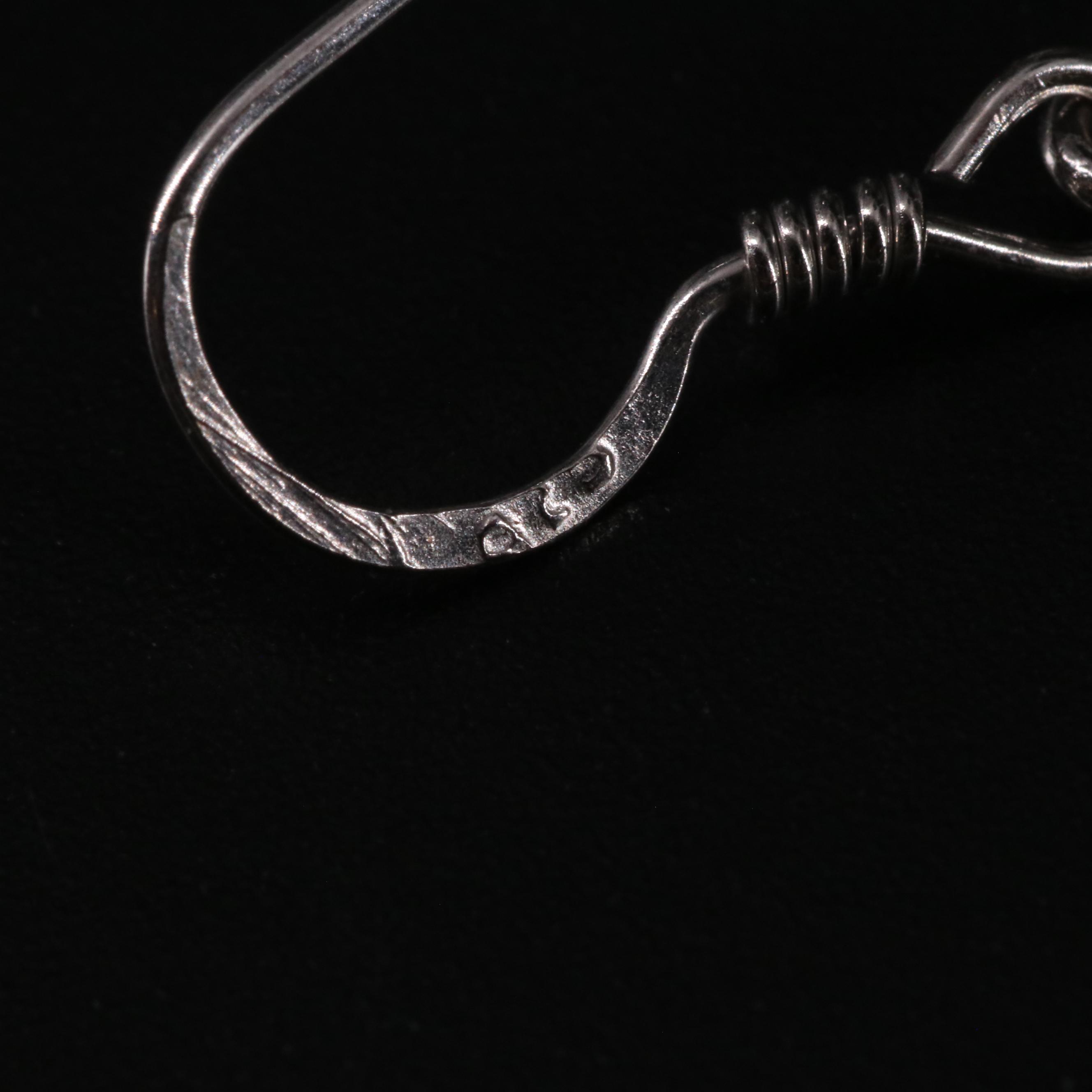 Sterling Lemon Quartz Dangle Earrings