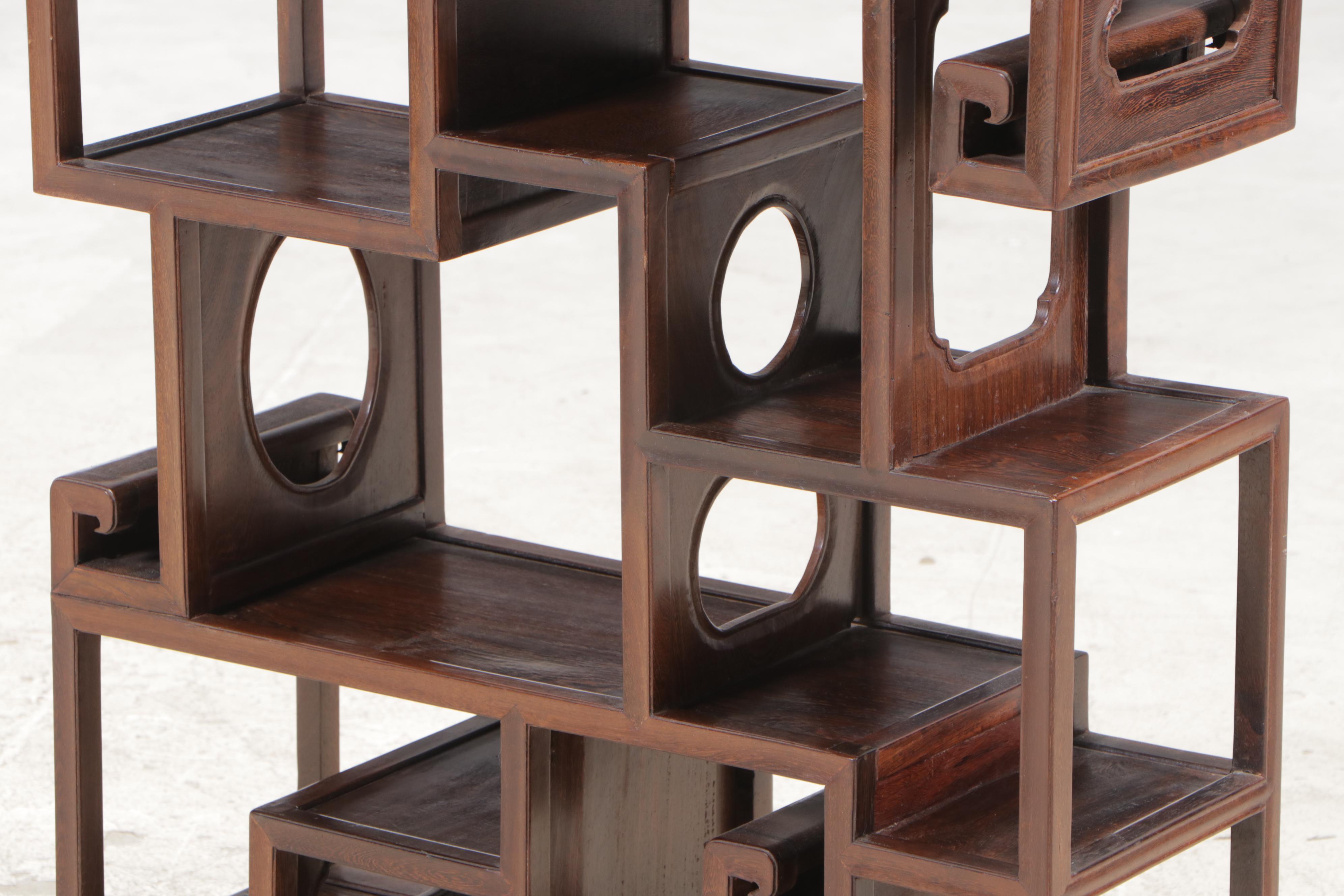 Chinese Hardwood Étagère
