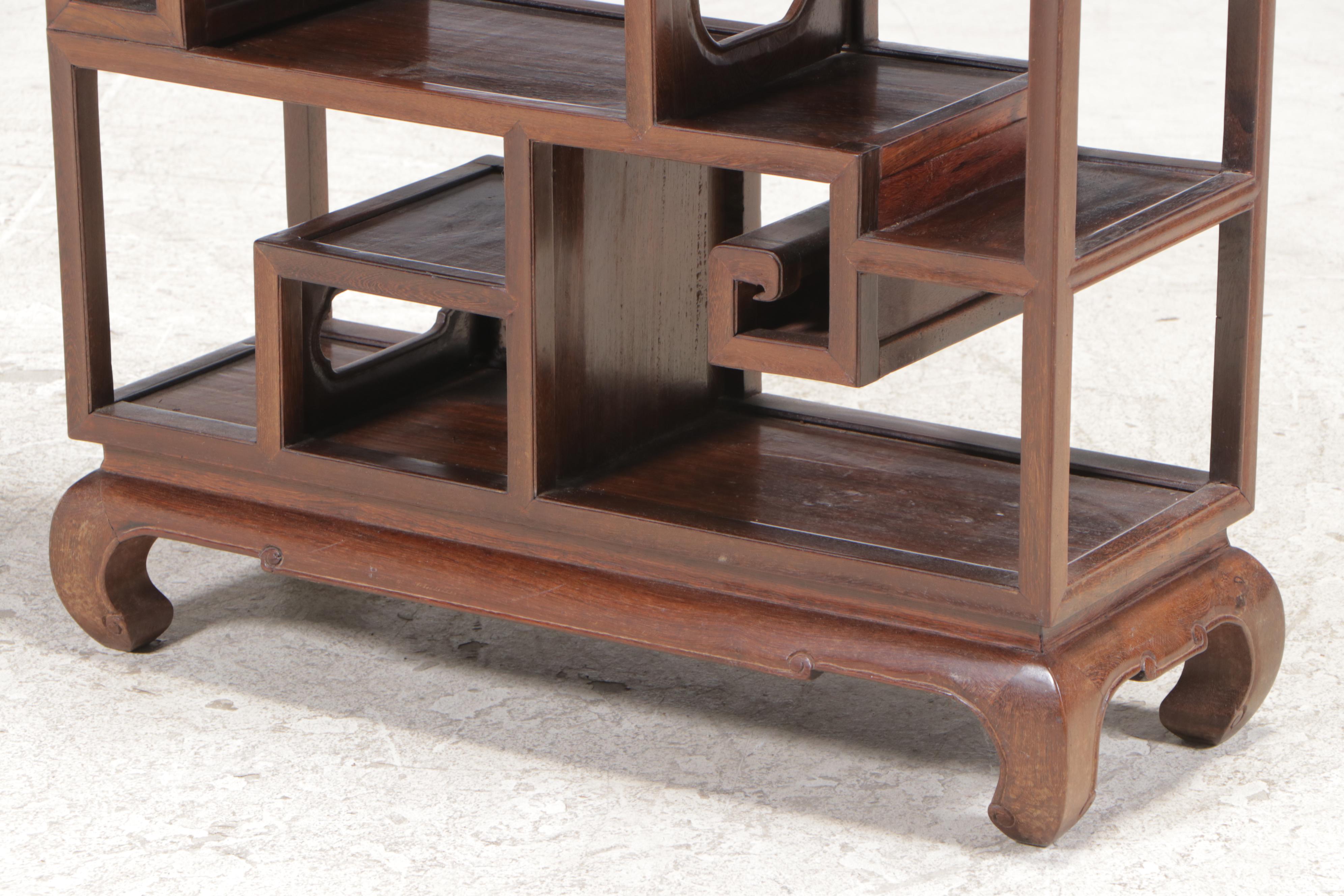 Chinese Hardwood Étagère