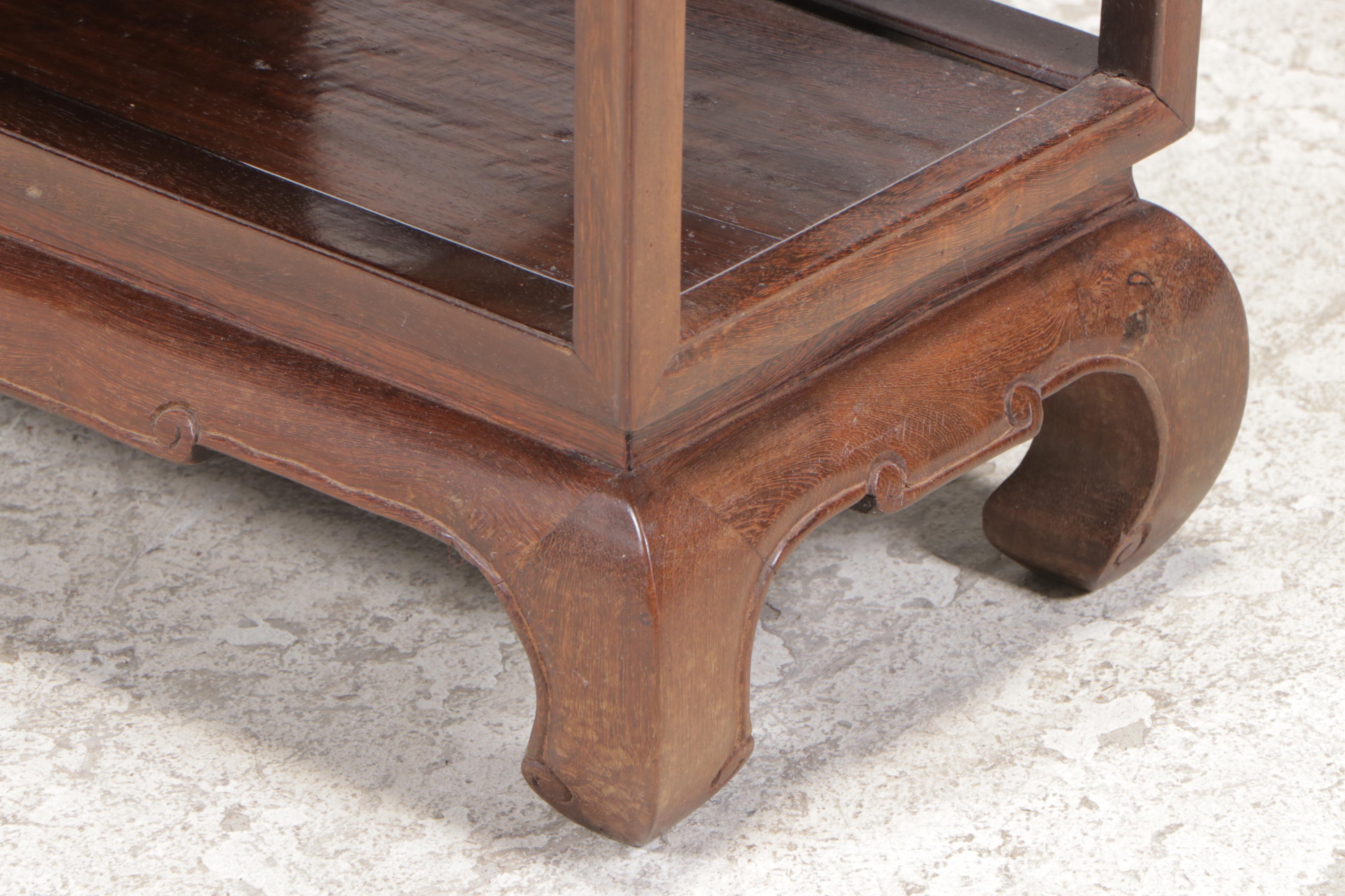 Chinese Hardwood Étagère