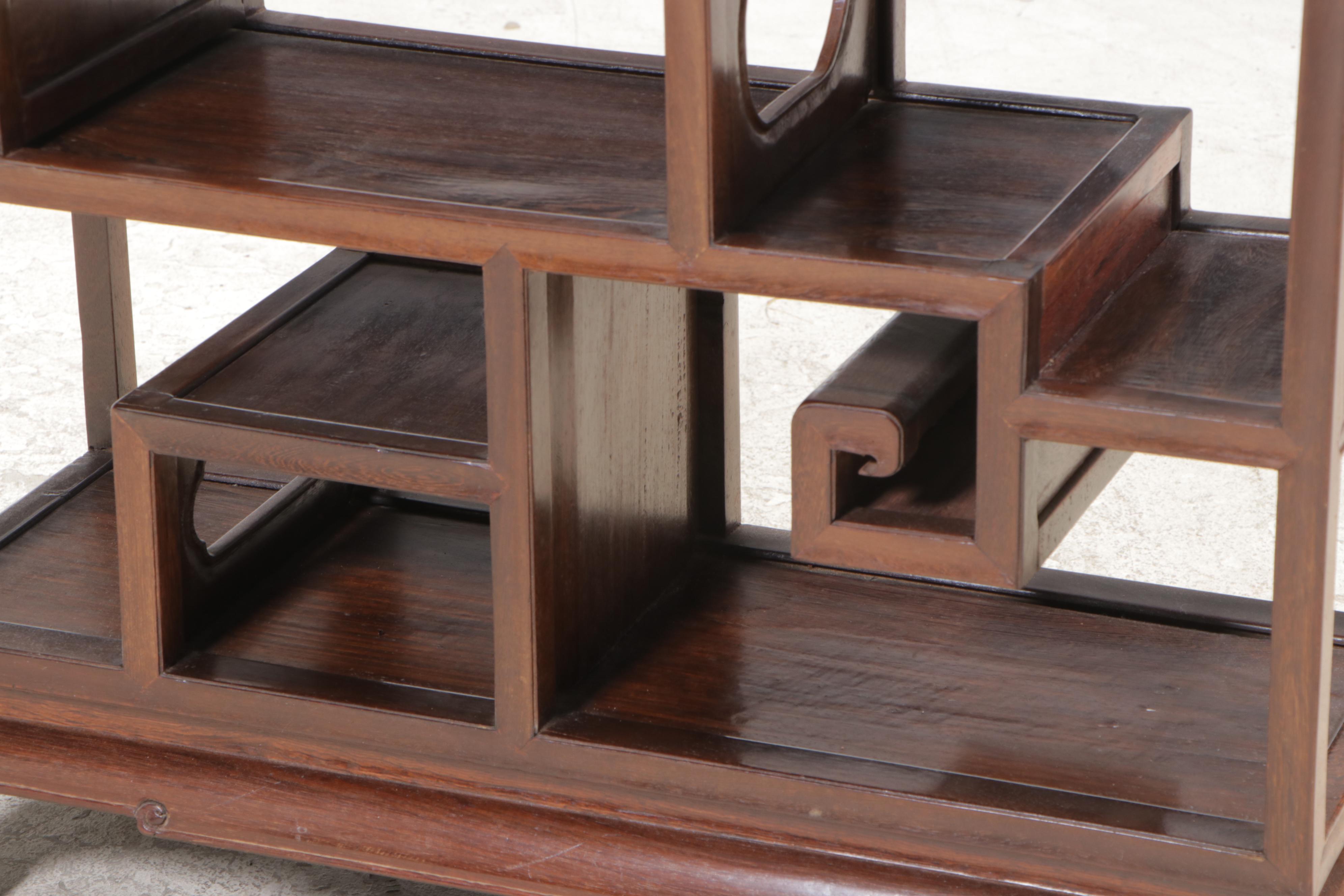 Chinese Hardwood Étagère