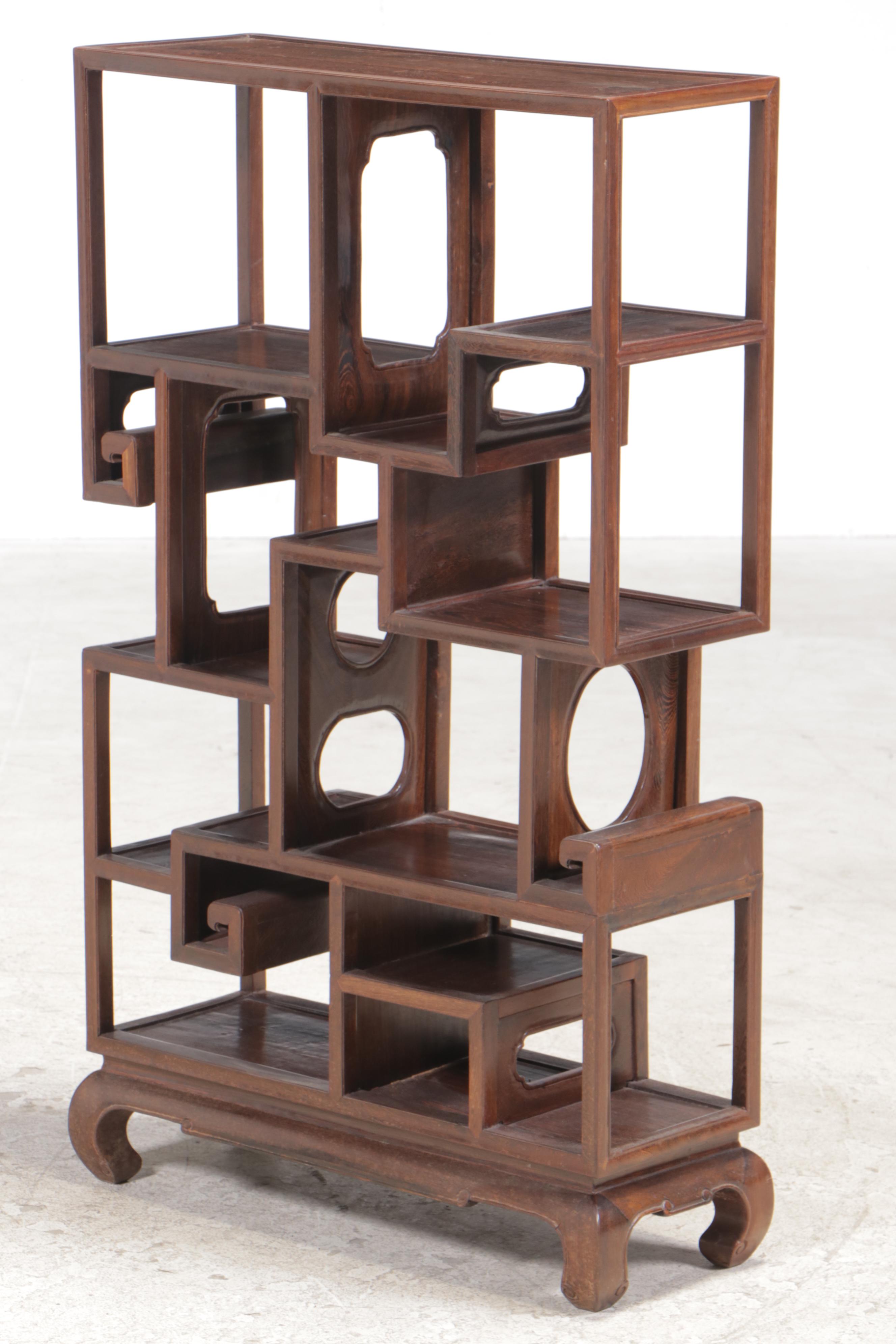 Chinese Hardwood Étagère
