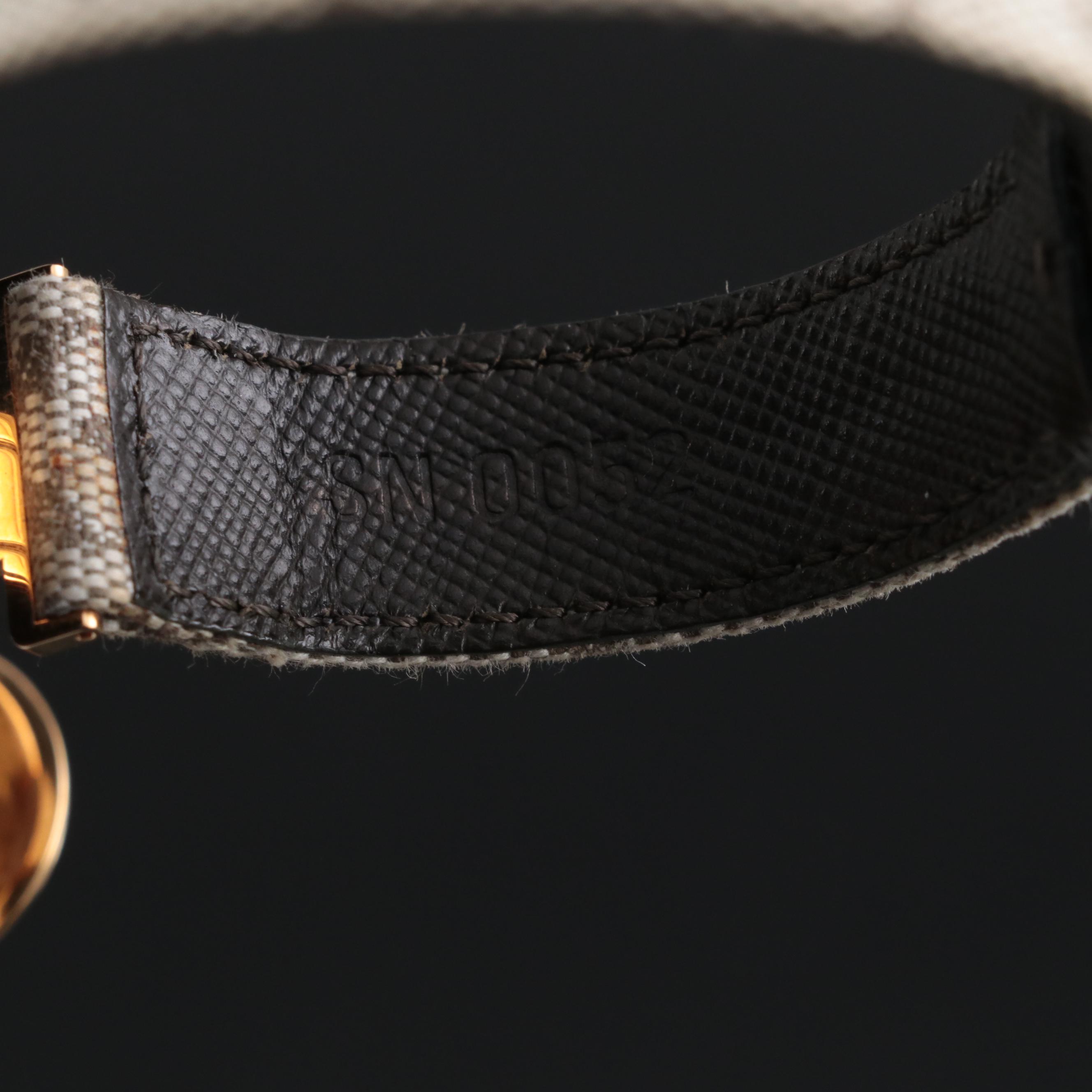 Louis Vuitton "Good Luck" Bracelet in Mini Lin Canvas