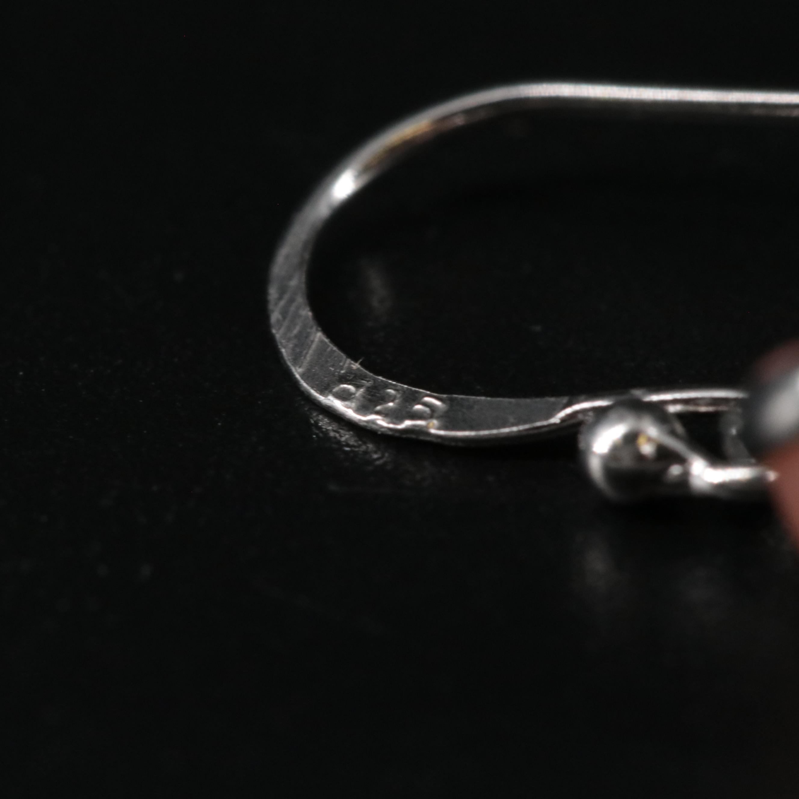 Sterling Moonstone Dangle Earrings