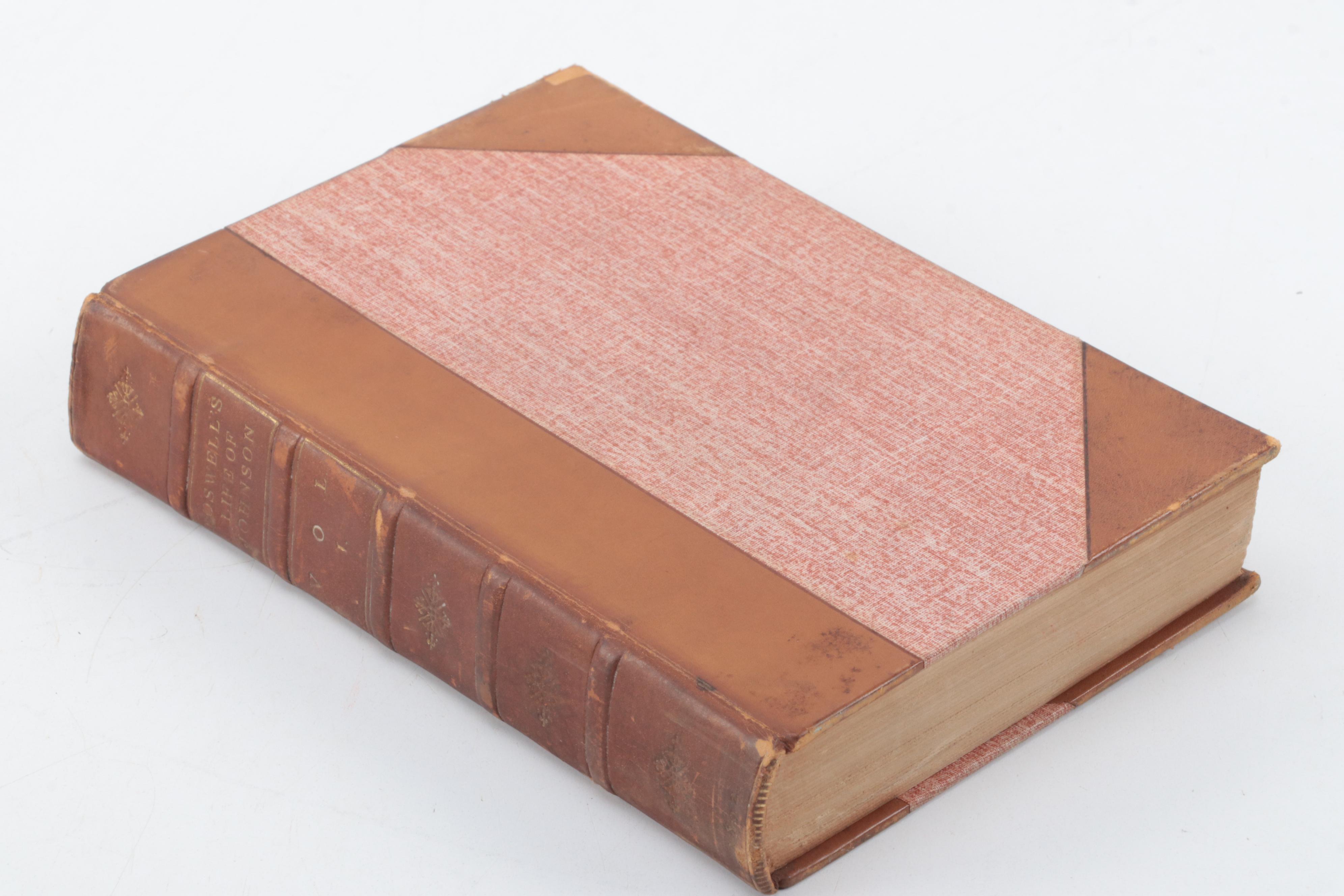 "The Life of Samuel Johnson" Six-Volume Set by James Boswell, 1892