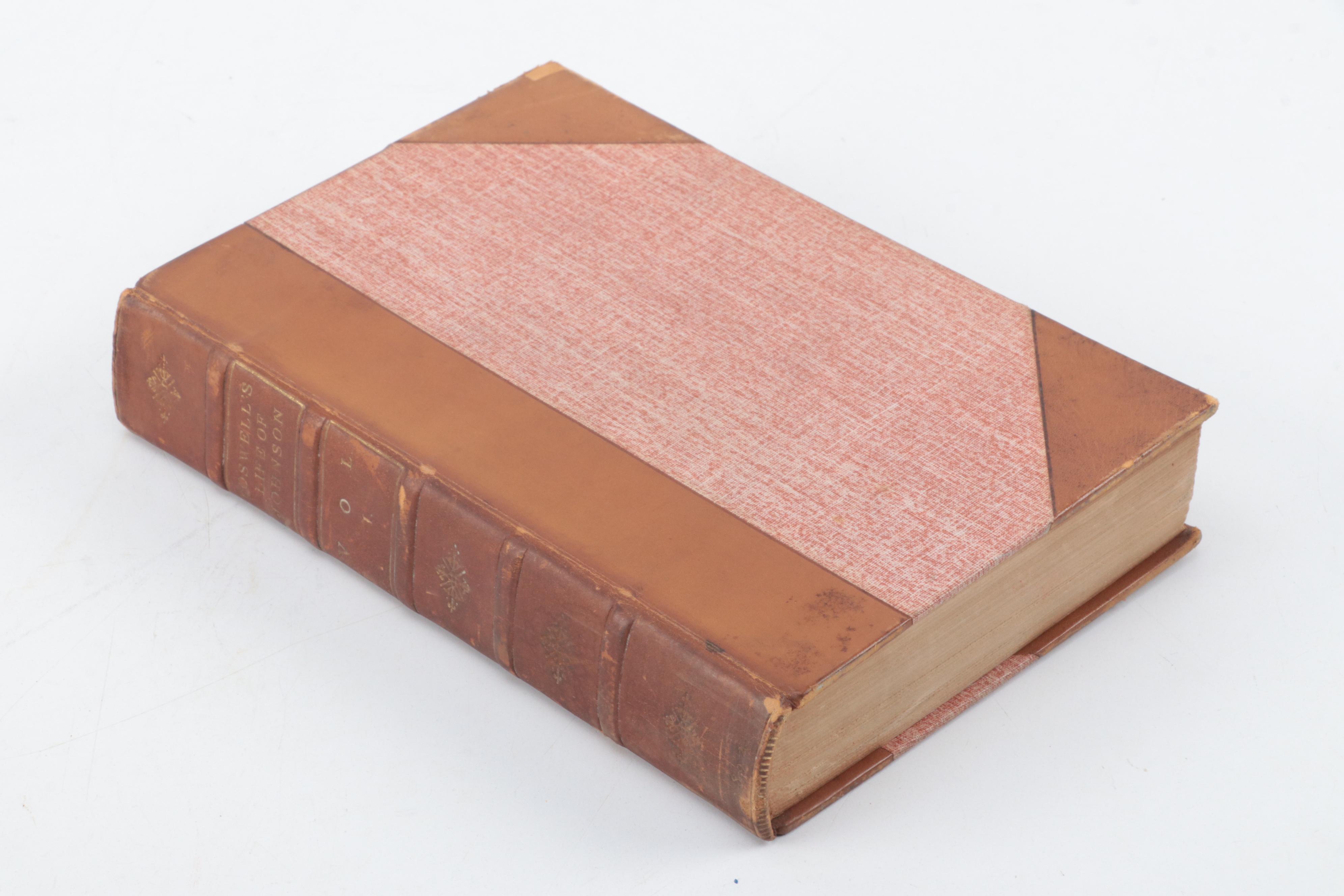 "The Life of Samuel Johnson" Six-Volume Set by James Boswell, 1892