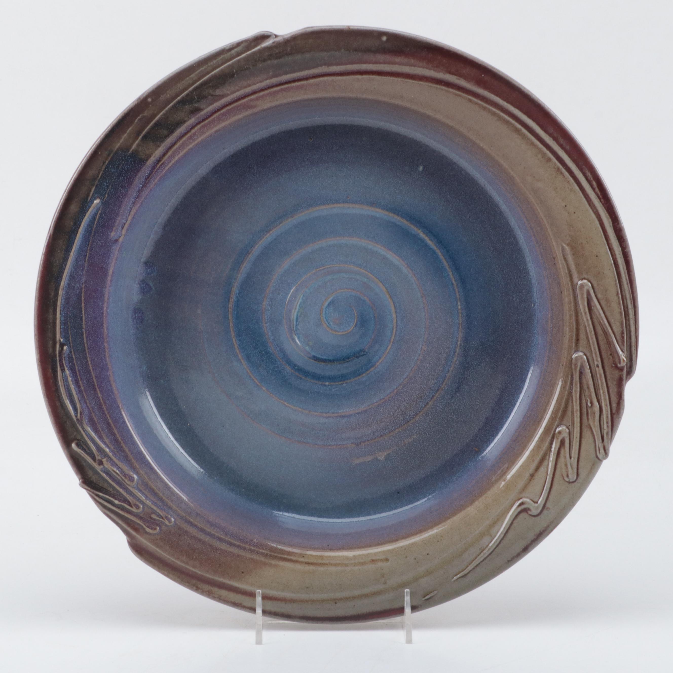 Bolick Pottery Pitcher and Other Art Pottery Charger