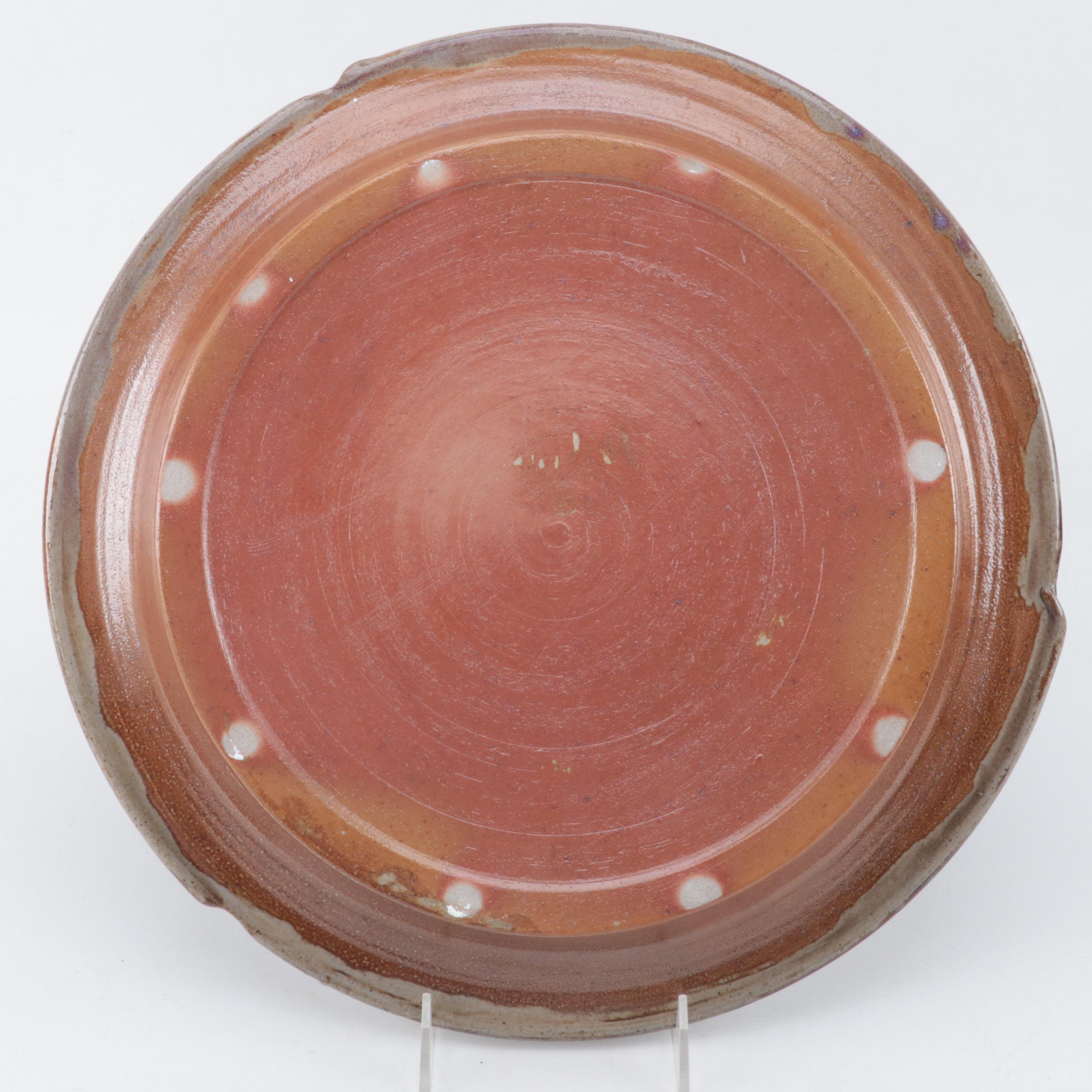 Bolick Pottery Pitcher and Other Art Pottery Charger