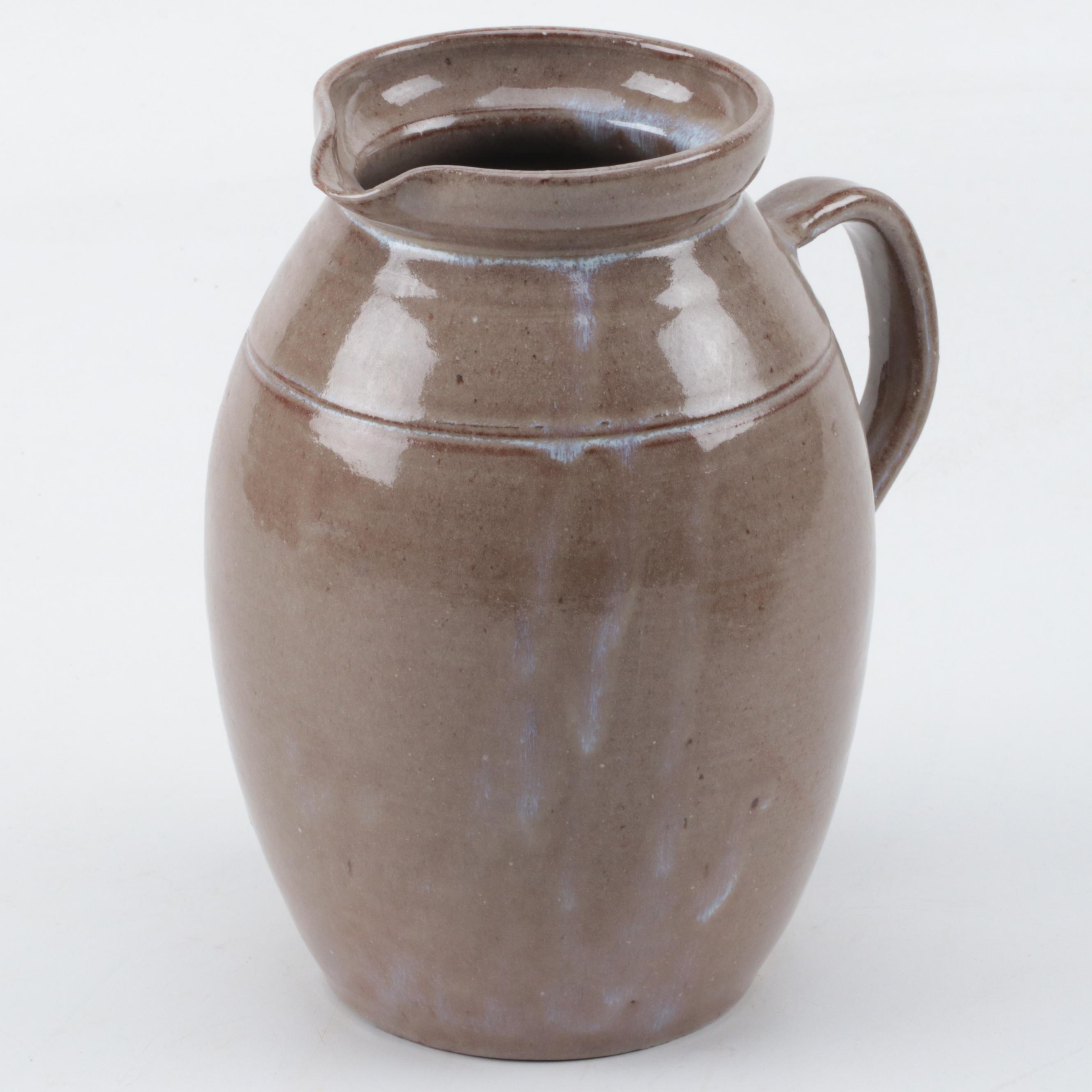 Bolick Pottery Pitcher and Other Art Pottery Charger