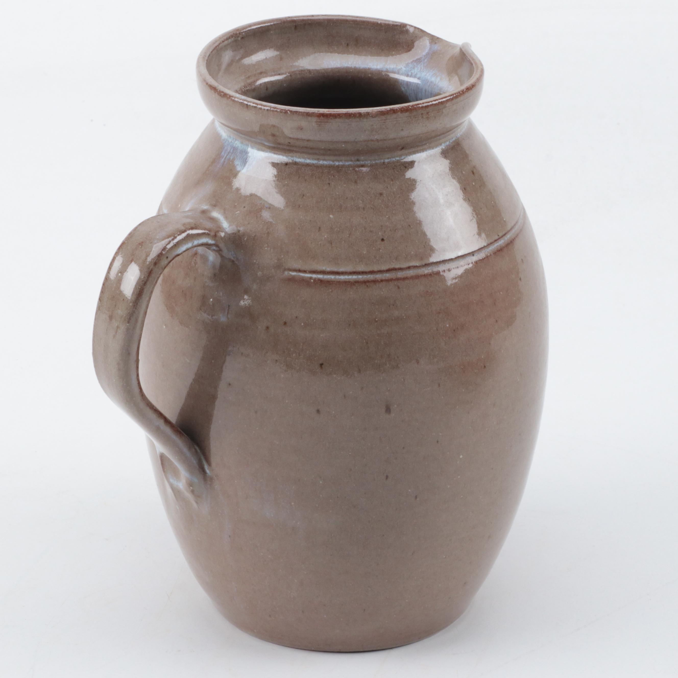 Bolick Pottery Pitcher and Other Art Pottery Charger