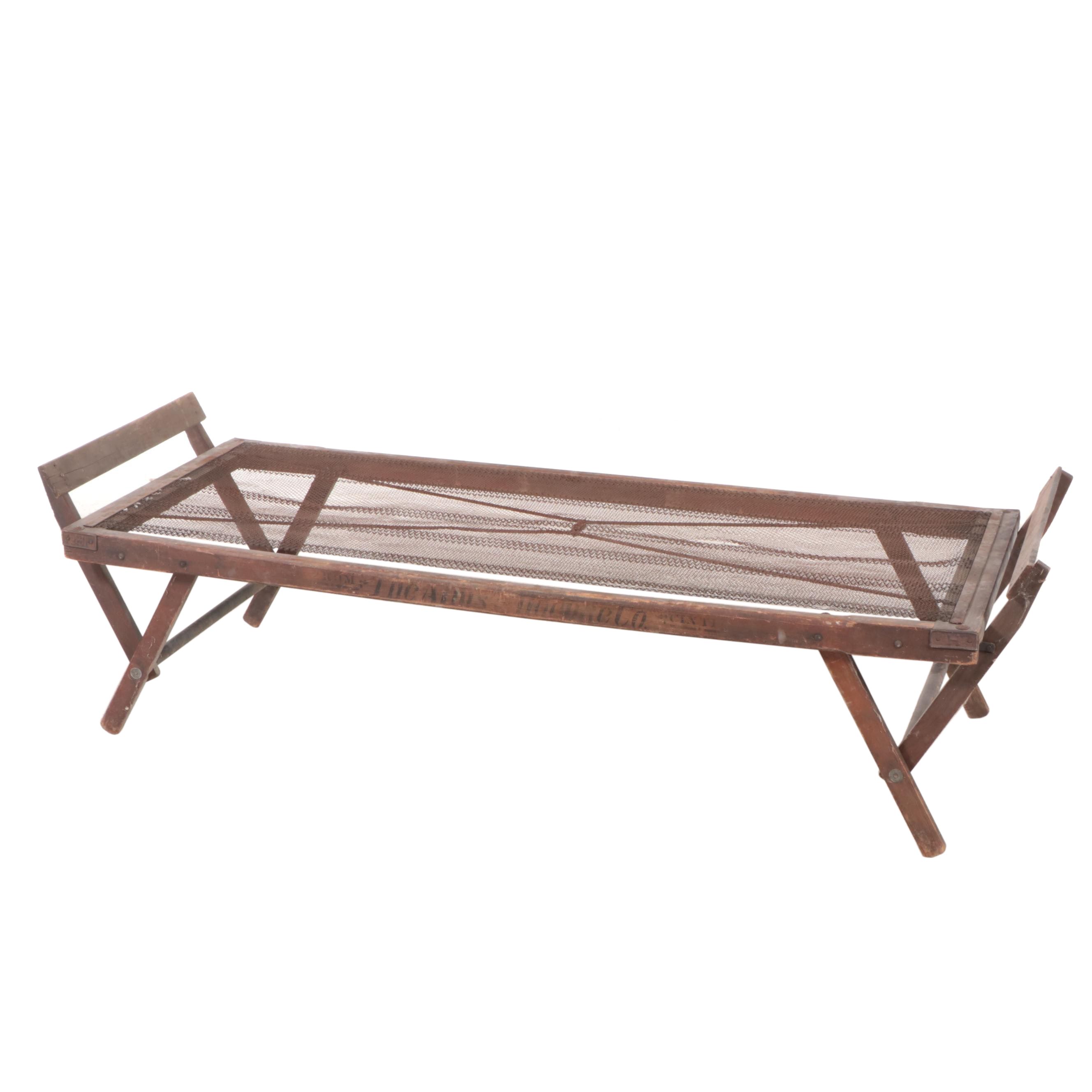 The Alms & Doepke Co. Folding Cot, Late 19th/Early 20th Century