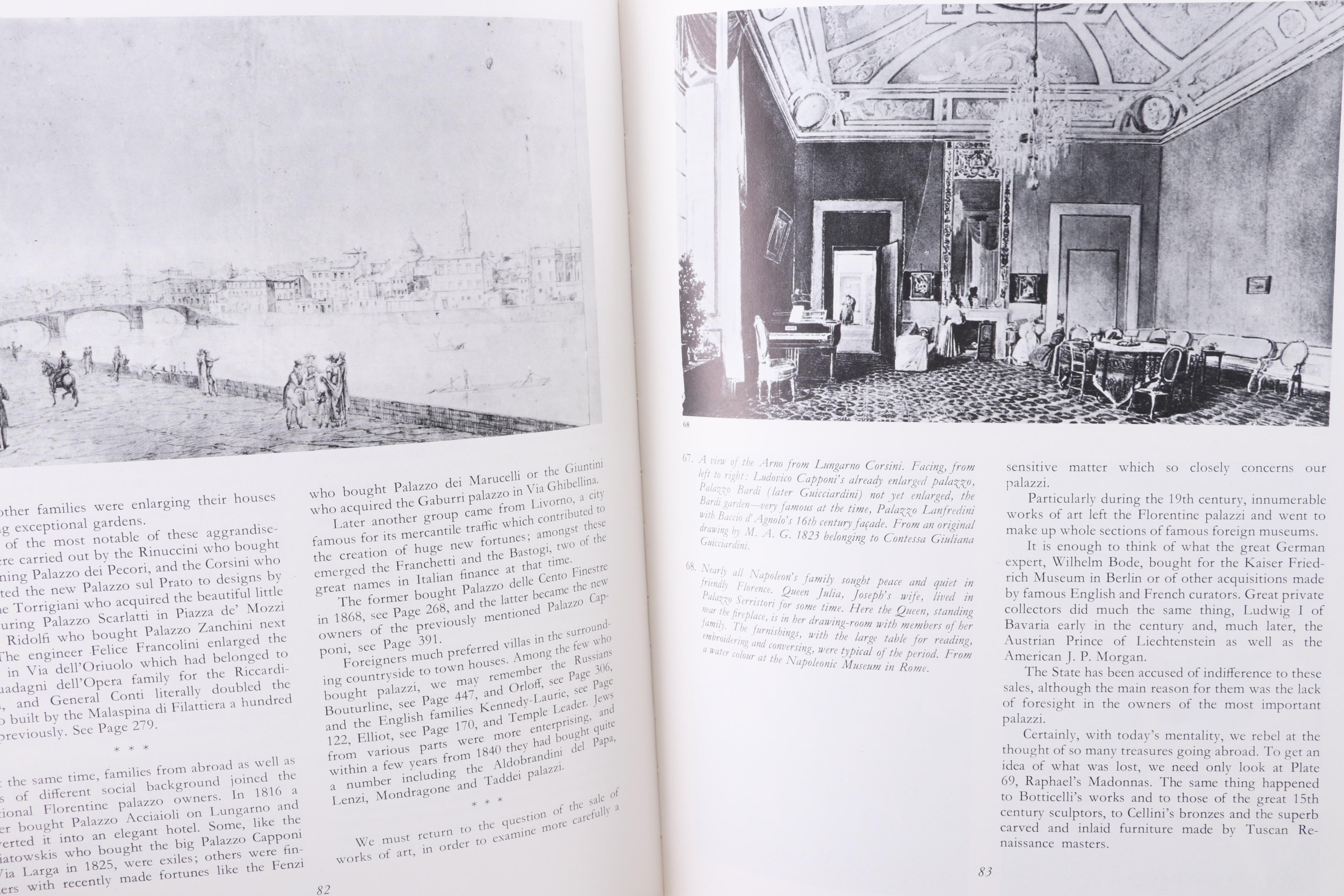 "The Palazzi of Florence" Two-Volume Box Set by Leonardo Ginori Lisci, 1985
