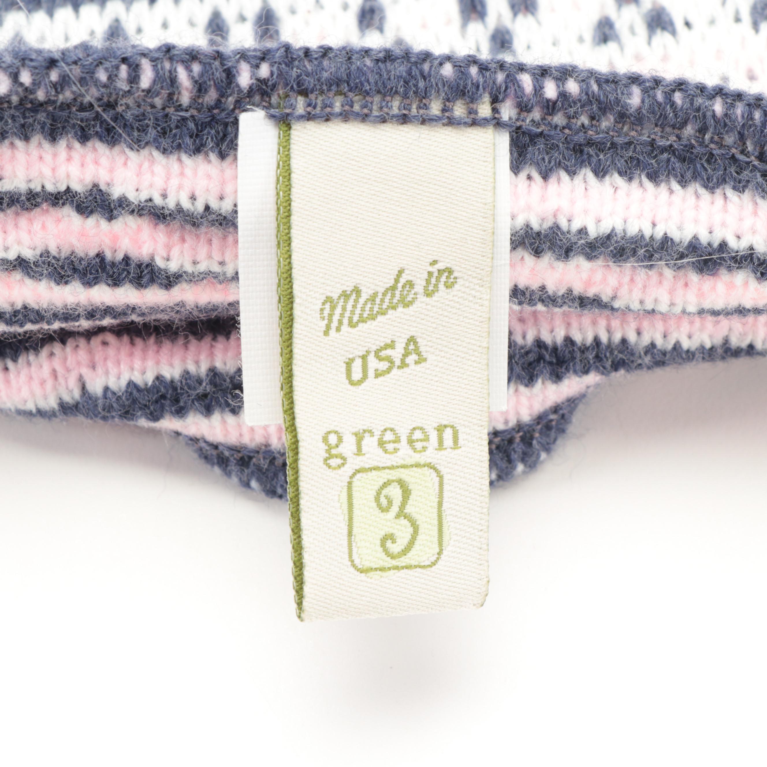 Green 3 Recycled Cotton Scarf with Conte of Florence and Other Scarves