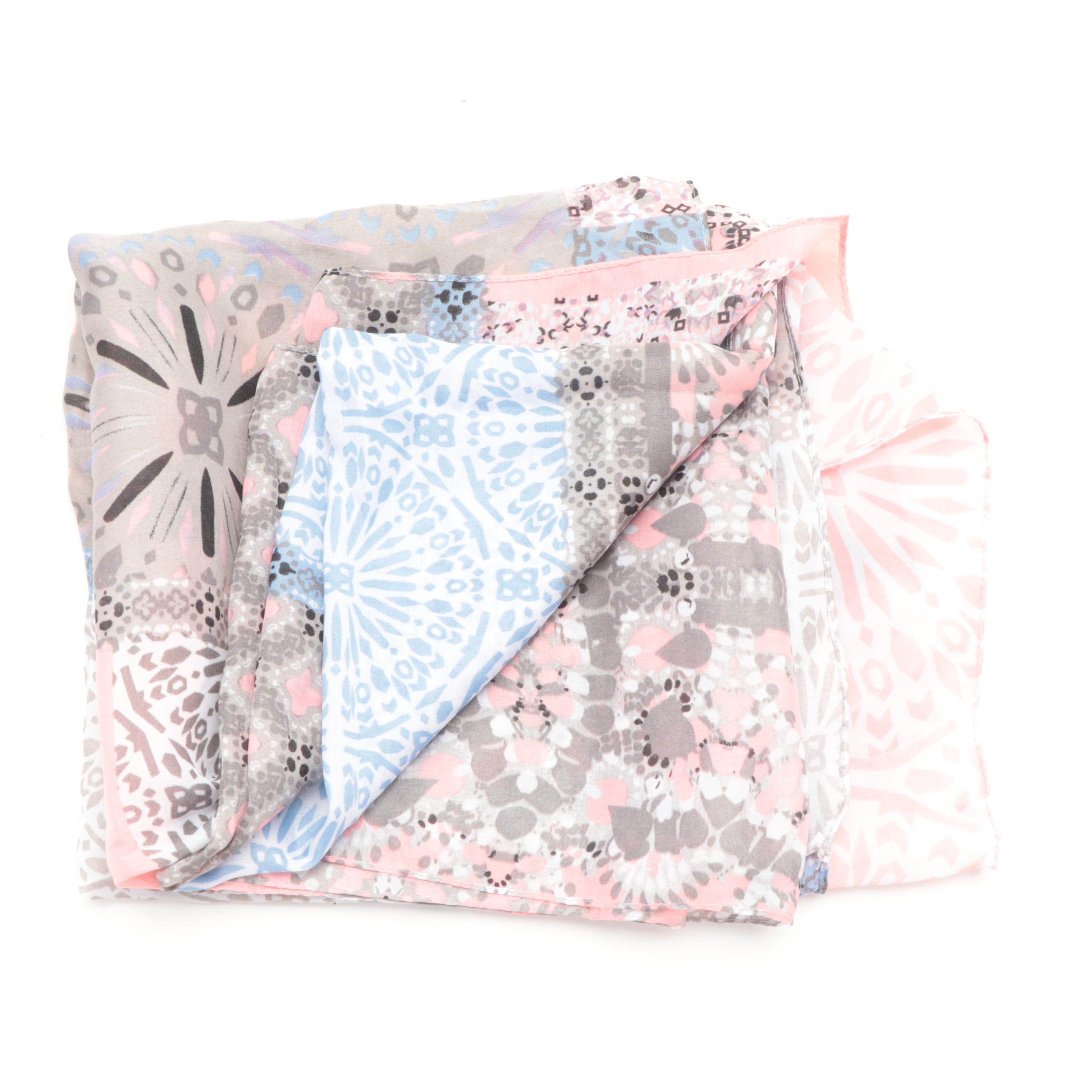 Green 3 Recycled Cotton Scarf with Conte of Florence and Other Scarves