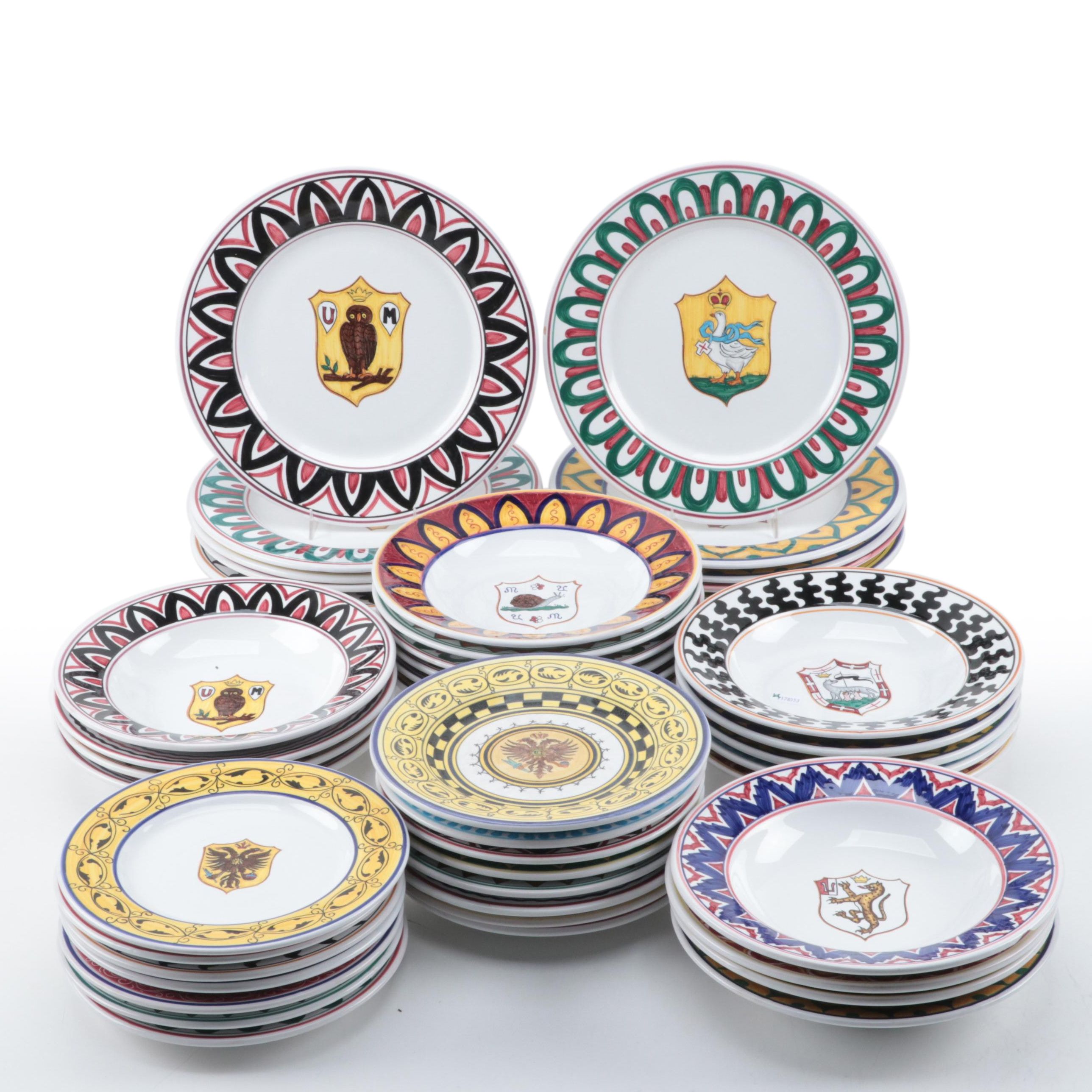 Grazia and Fratelli Deruta Italian Majolica Pottery Tableware