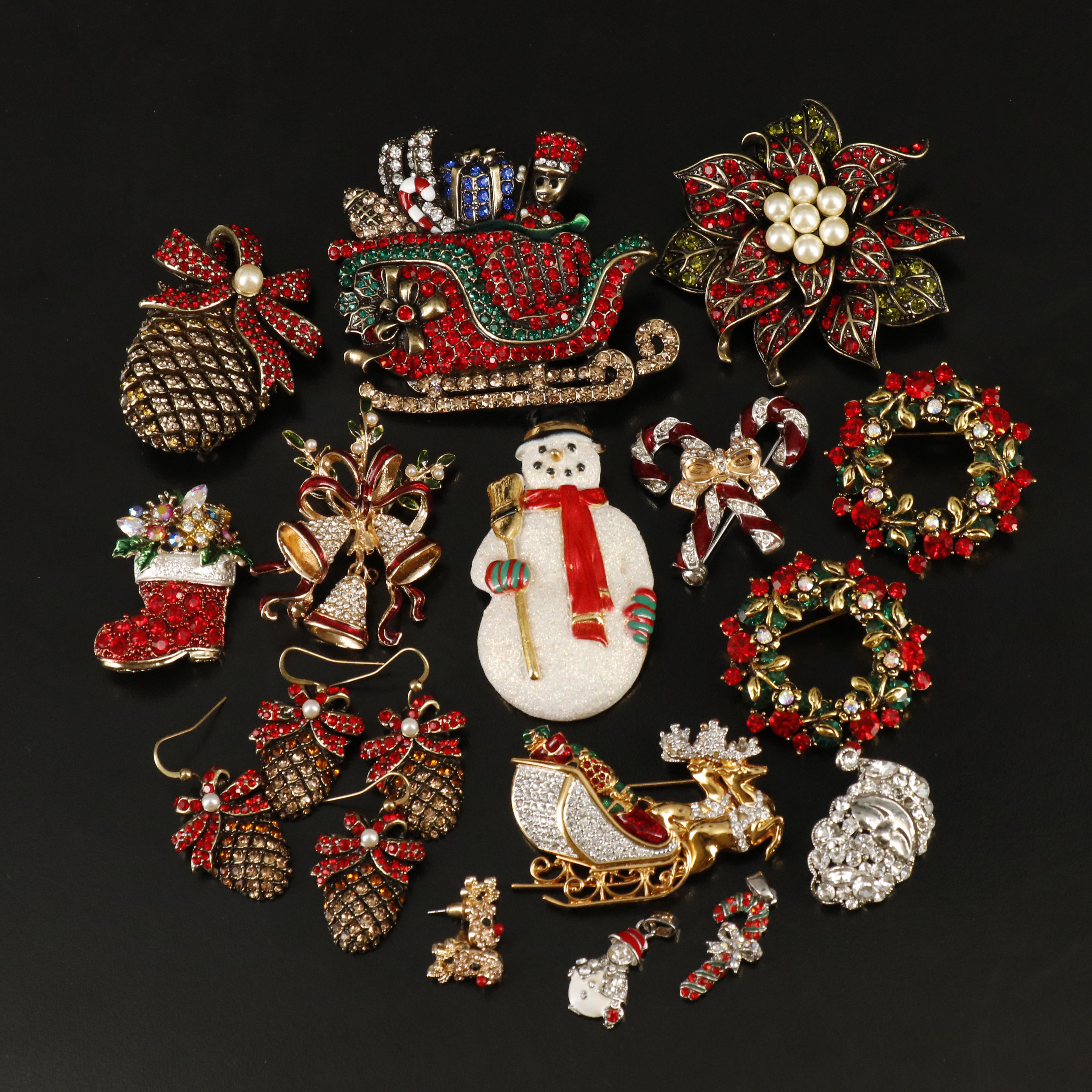 Swarovski Featured in Holiday Jewelry Grouping Including Crystal