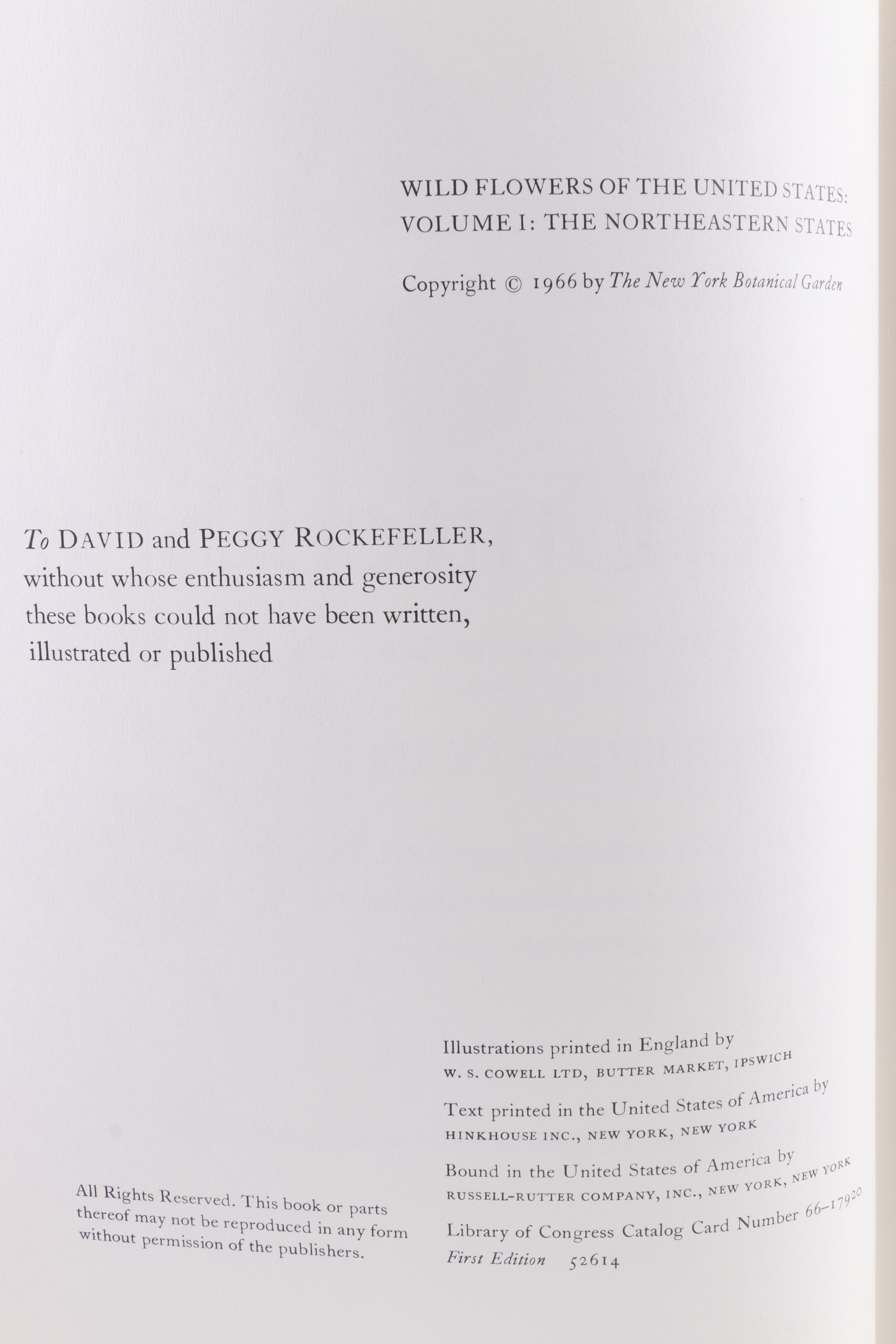 First Edition "Wild Flowers of the United States" Two-Volume Set, 1966