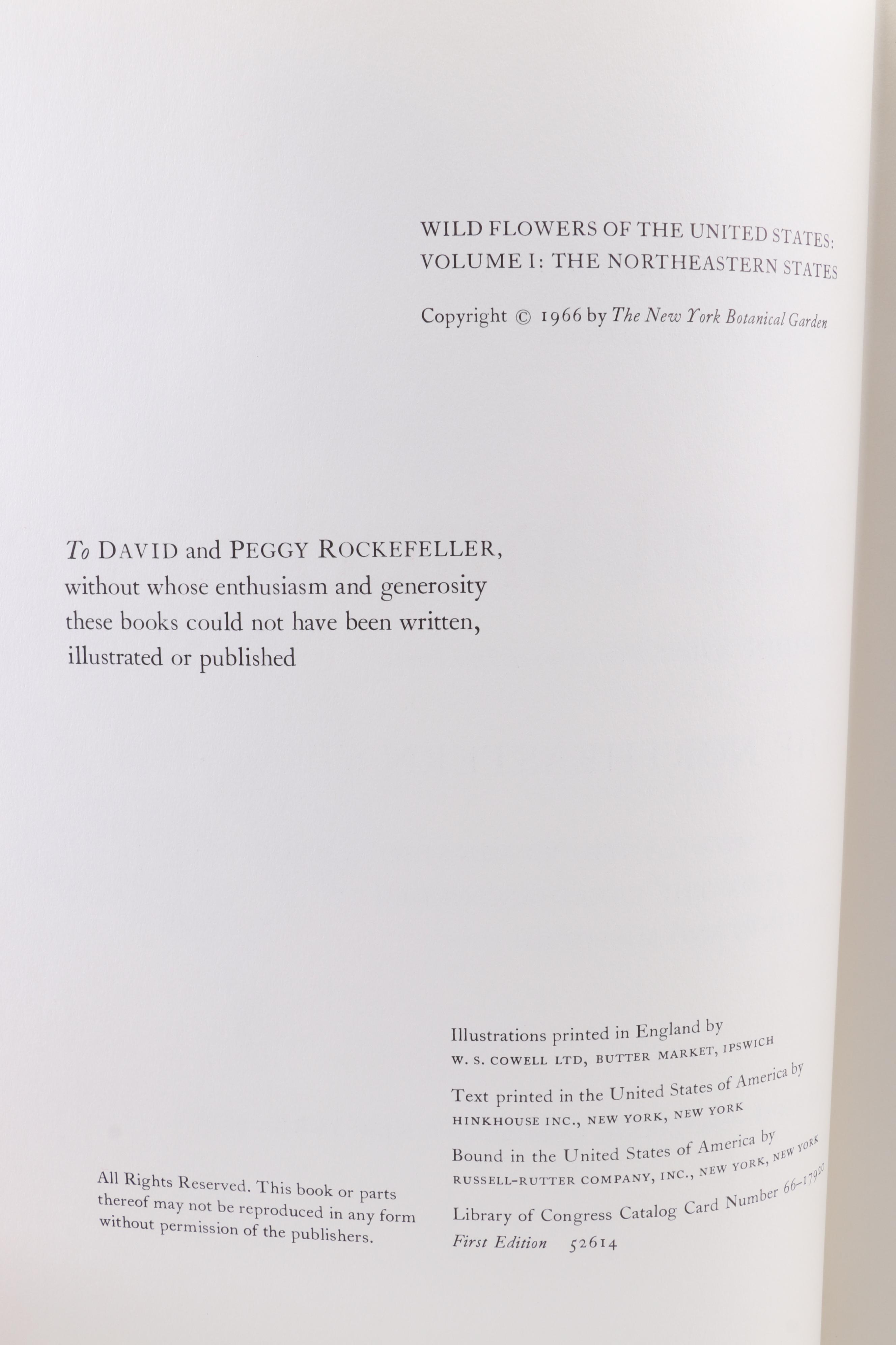 First Edition "Wild Flowers of the United States" Two-Volume Set, 1966