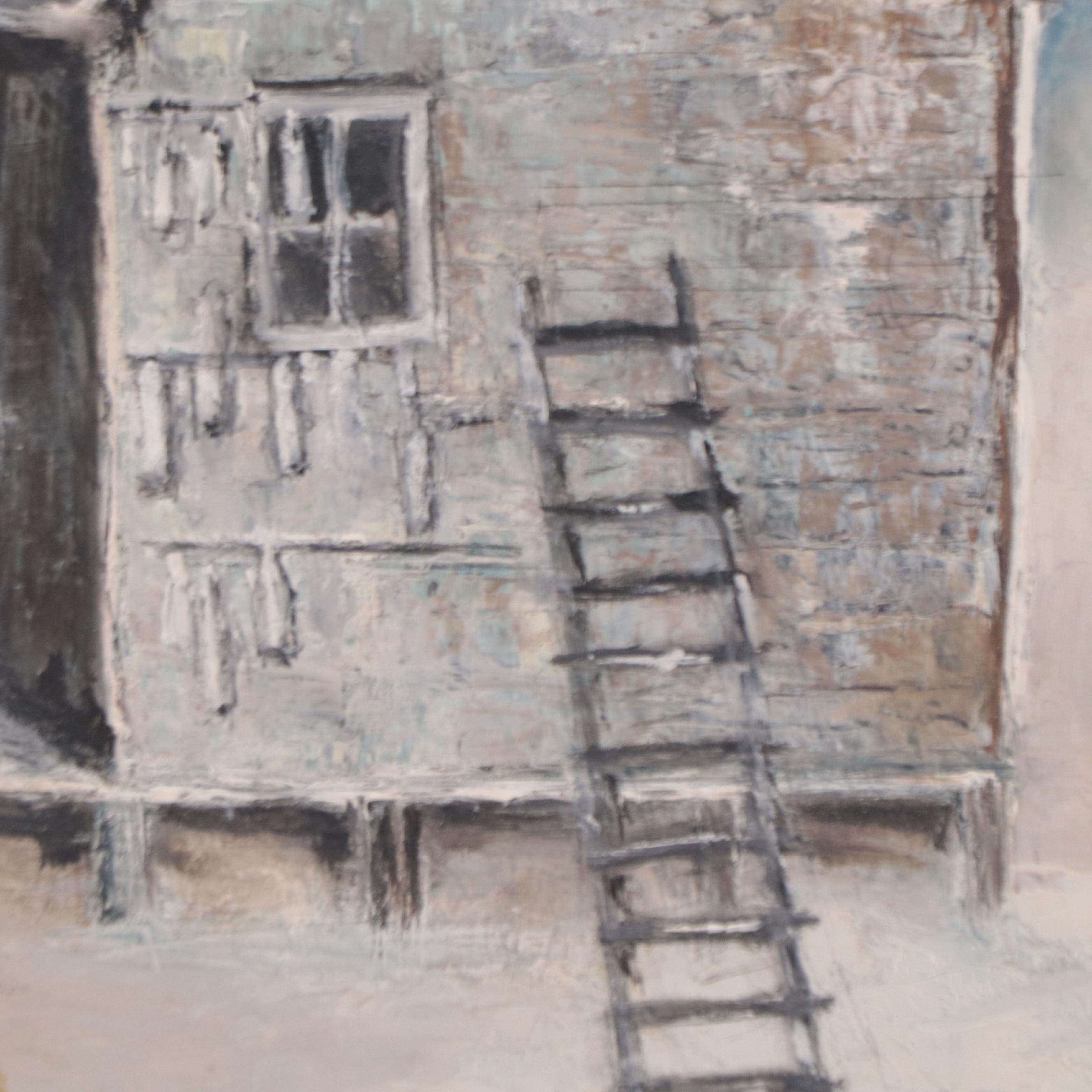 Coastal Landscape Oil Painting, Late 20th Century