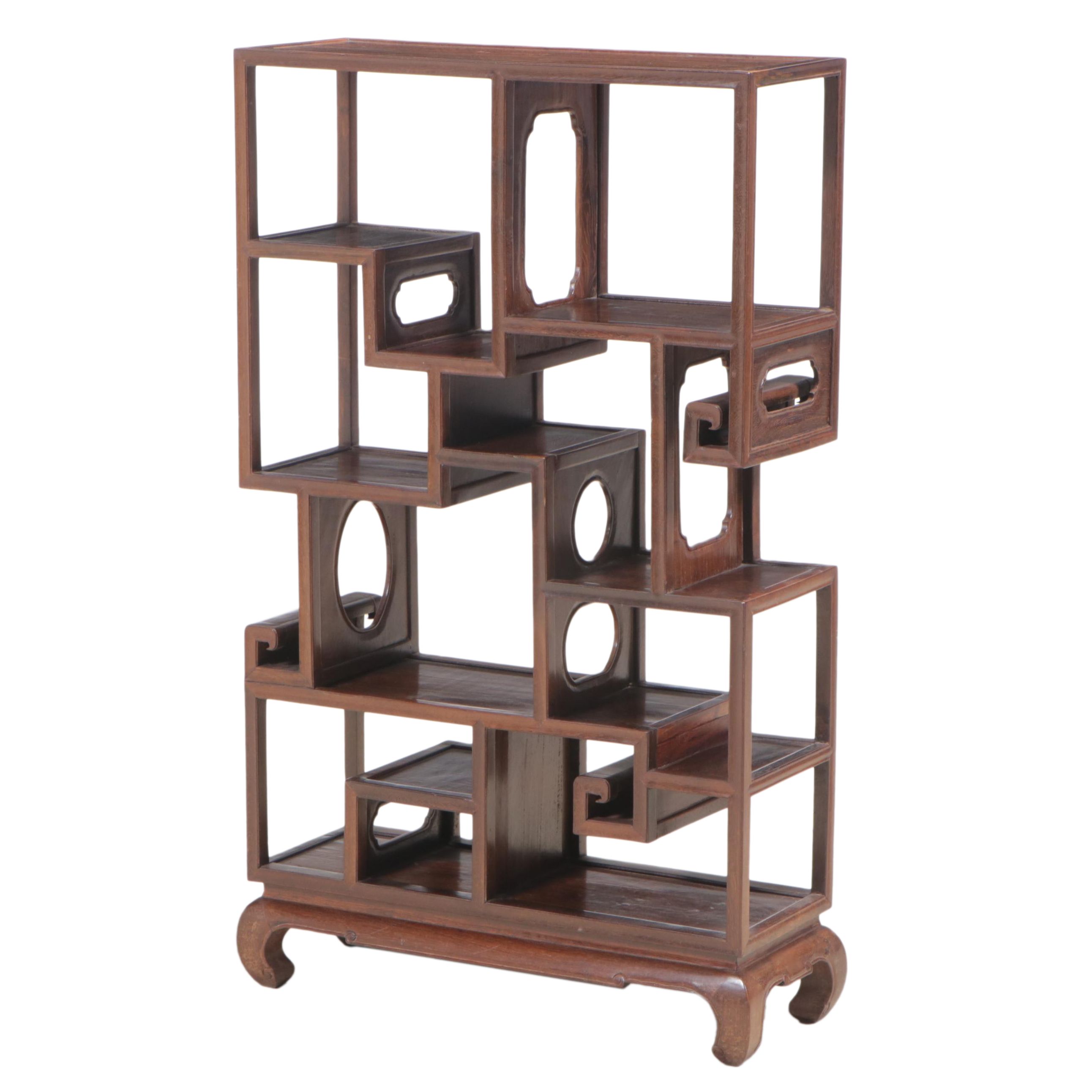 Chinese Hardwood Étagère