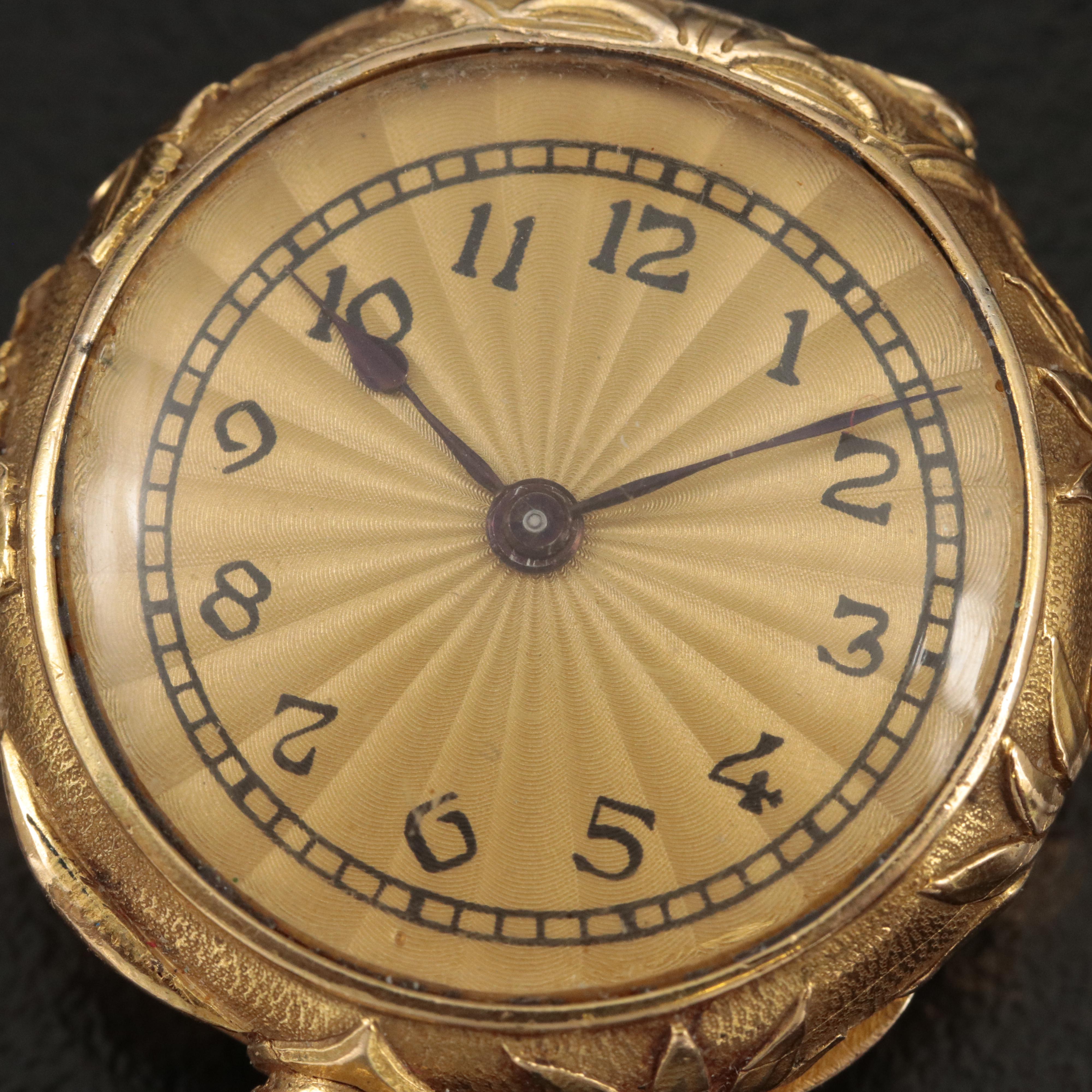 18K Swiss Haas Neveux Pendant Watch