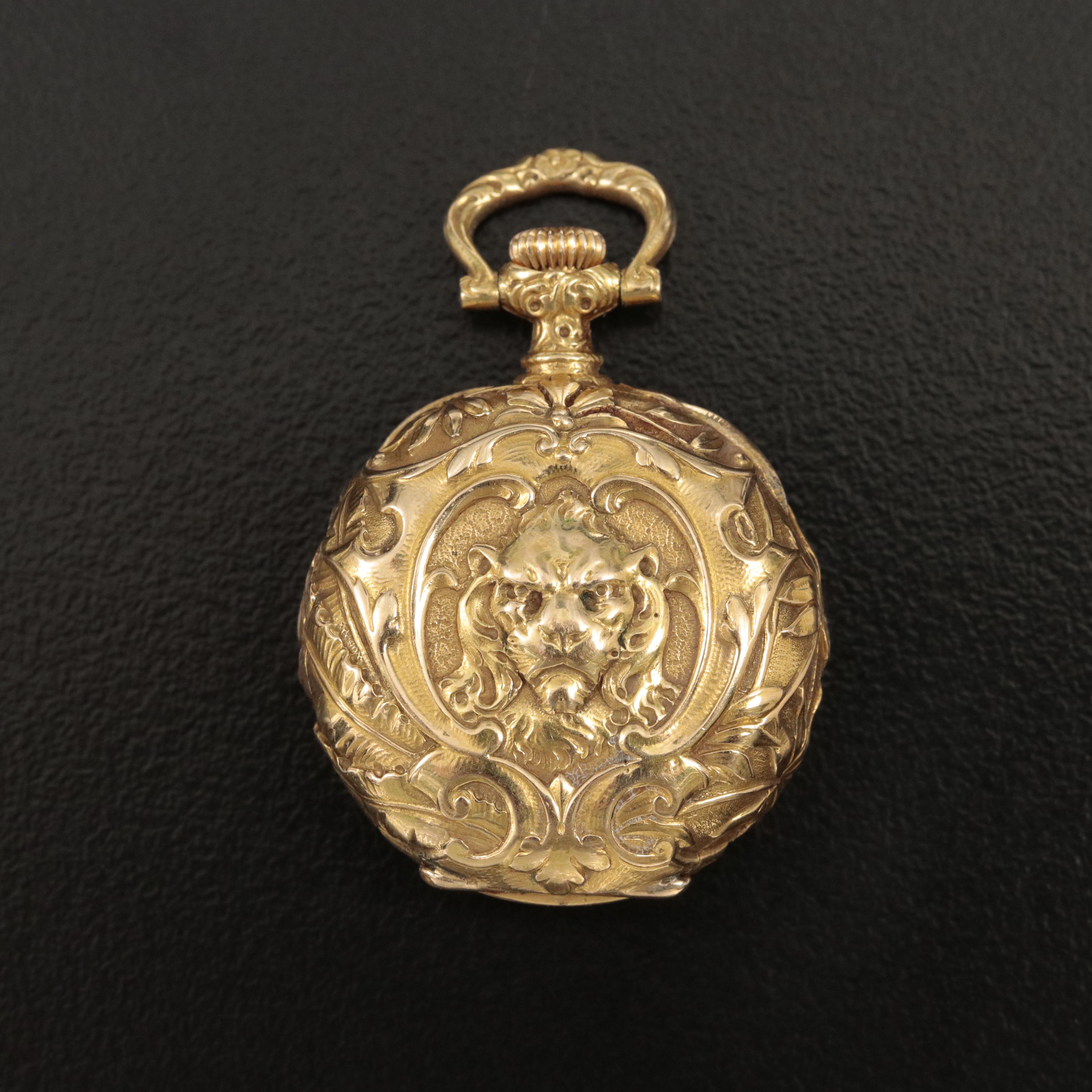 18K Swiss Haas Neveux Pendant Watch