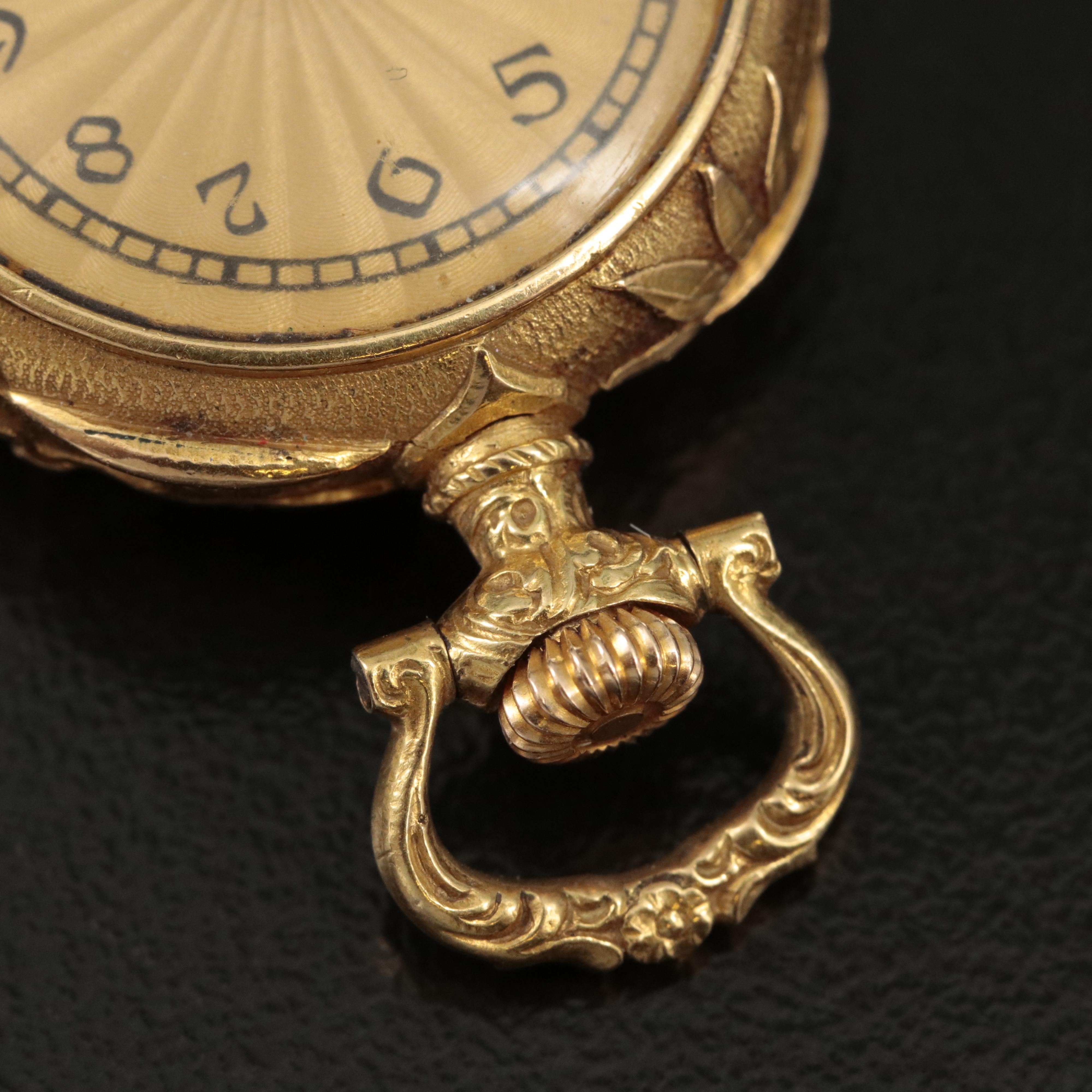 18K Swiss Haas Neveux Pendant Watch