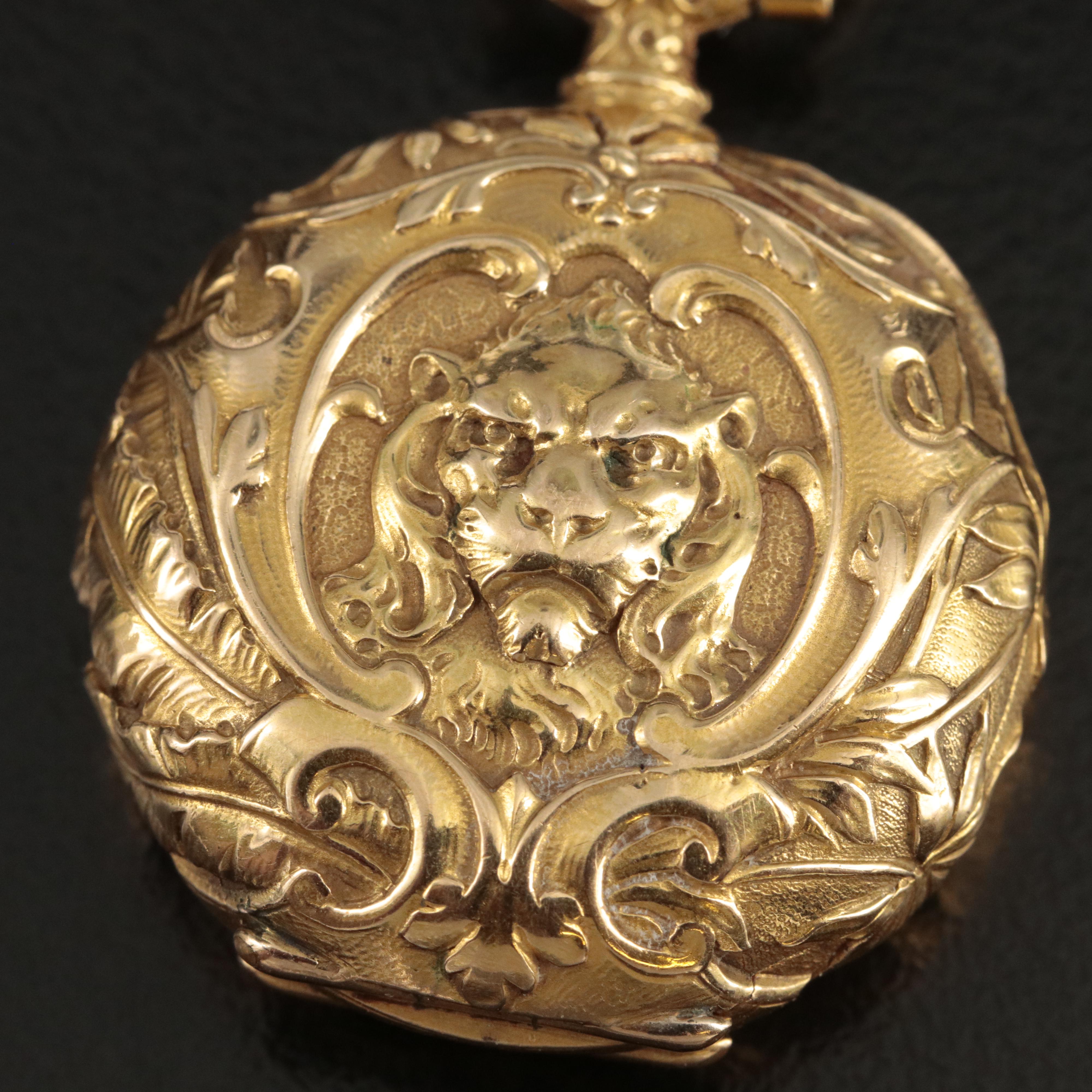 18K Swiss Haas Neveux Pendant Watch