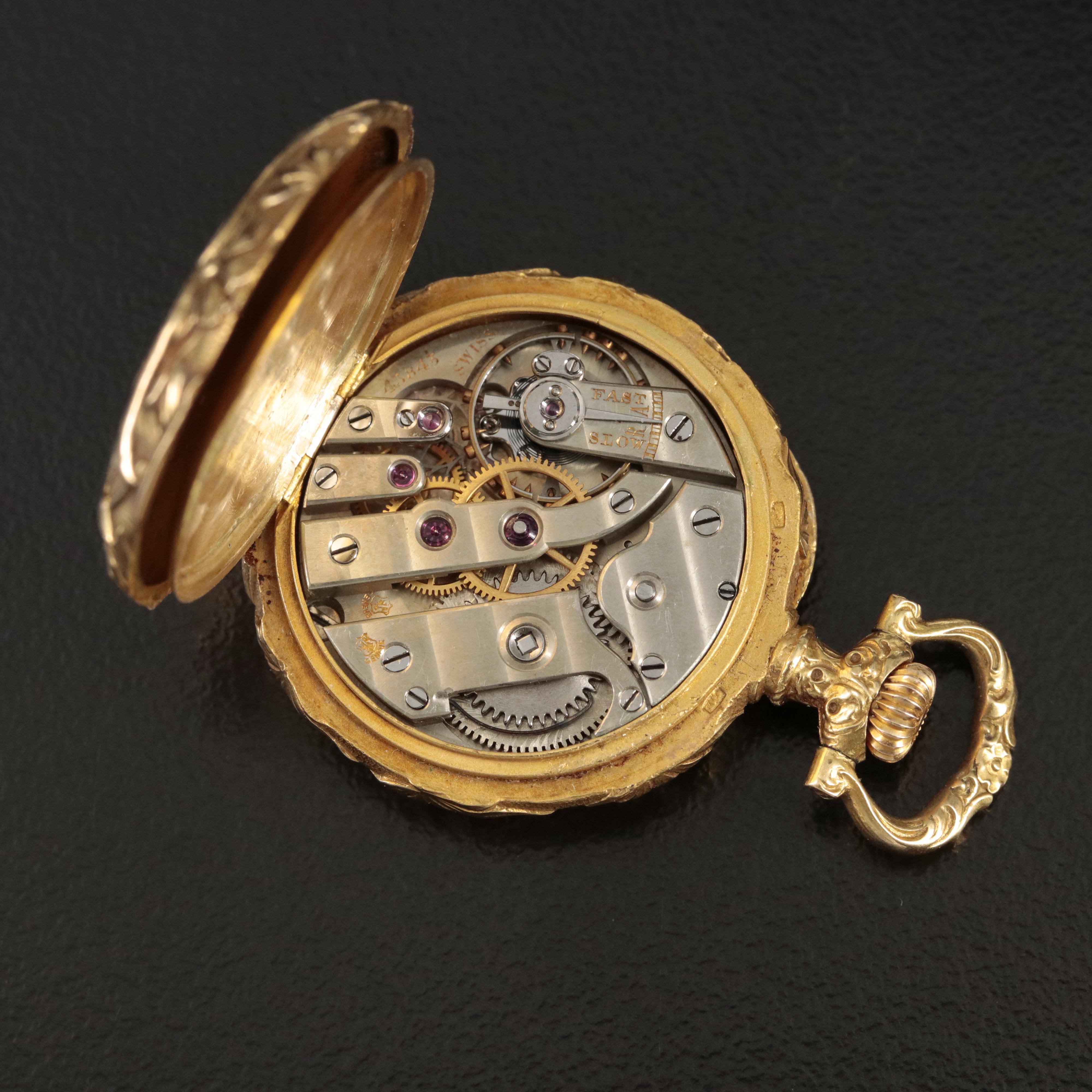 18K Swiss Haas Neveux Pendant Watch