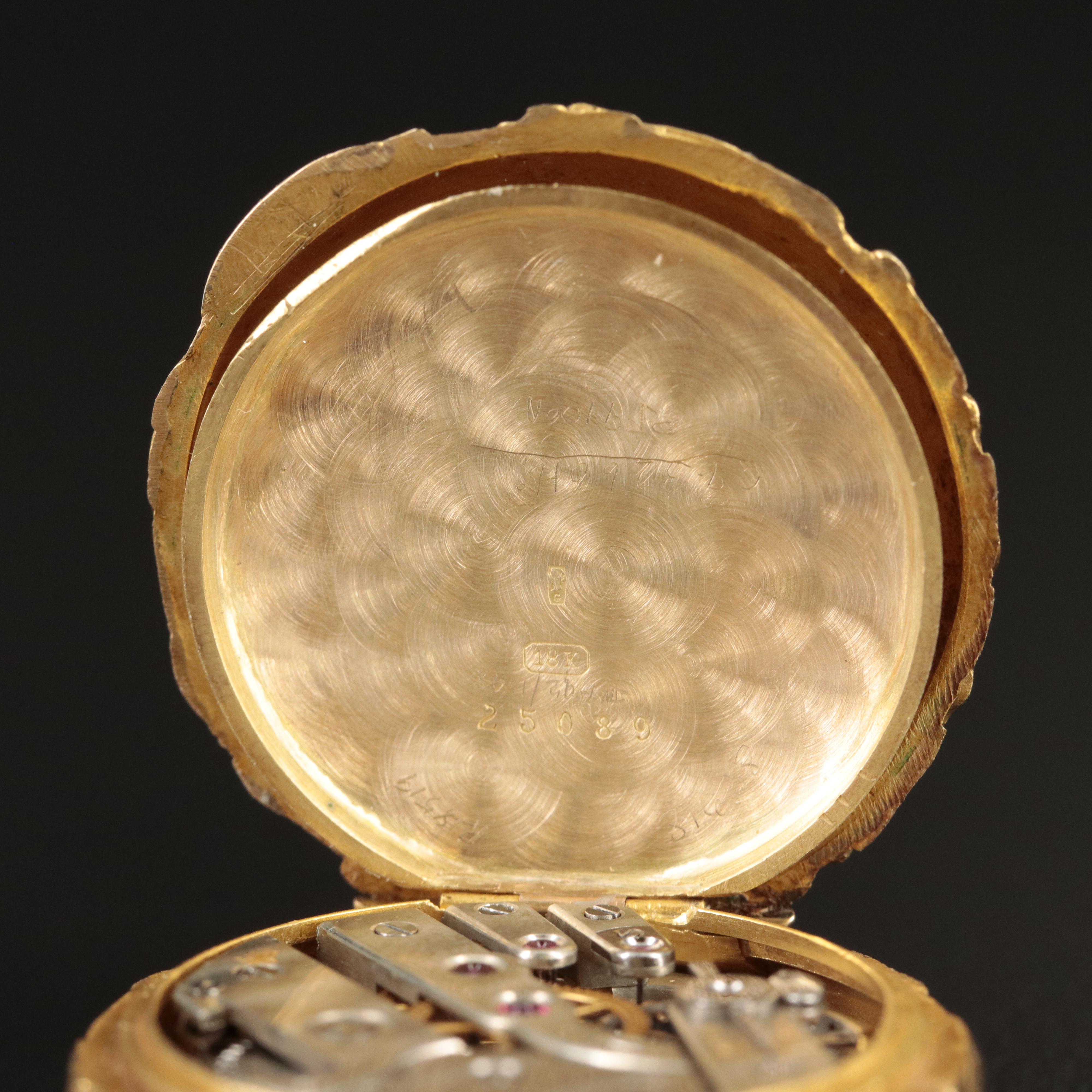 18K Swiss Haas Neveux Pendant Watch