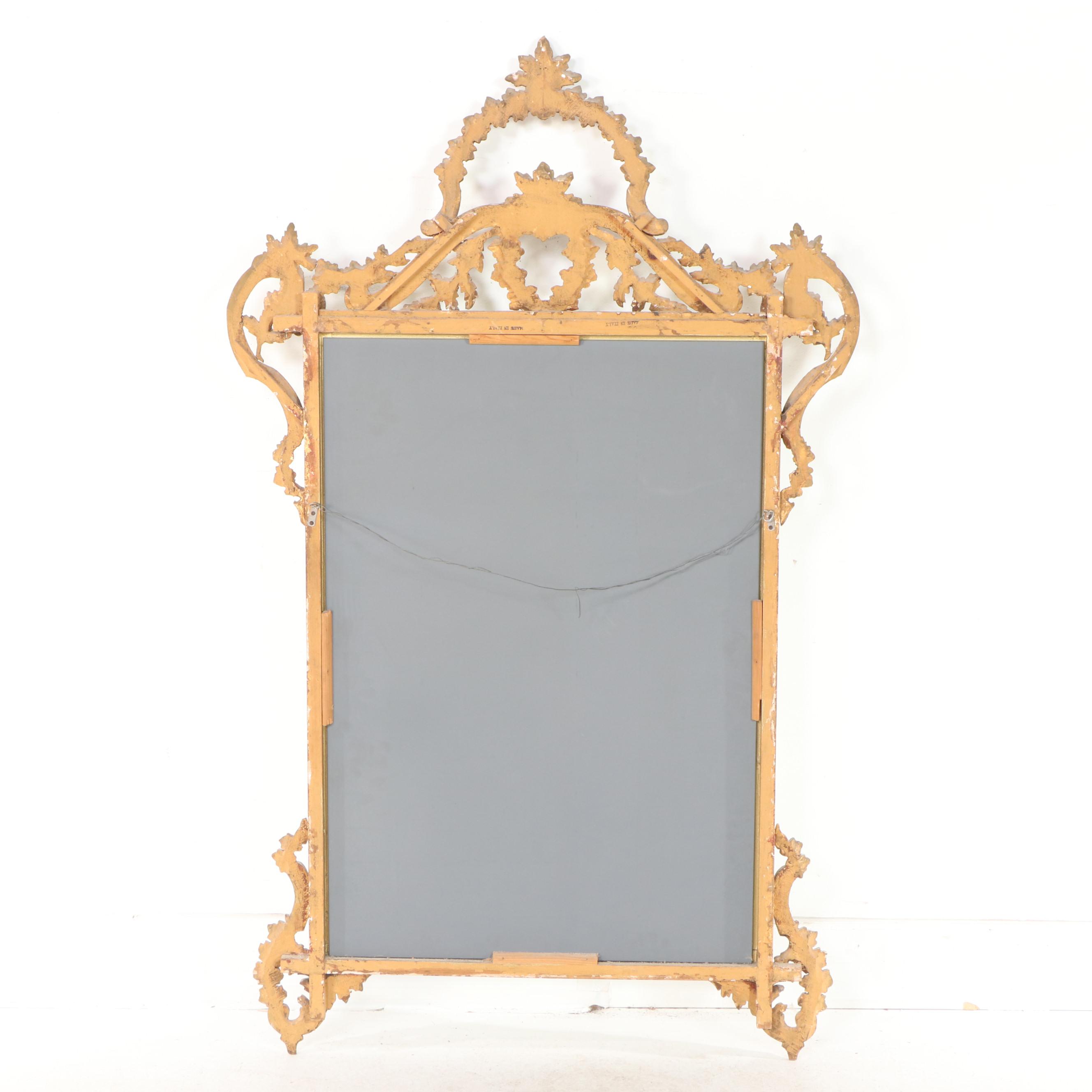 Italian Louis XVI Style Giltwood and Composition Mirror, 20th Century