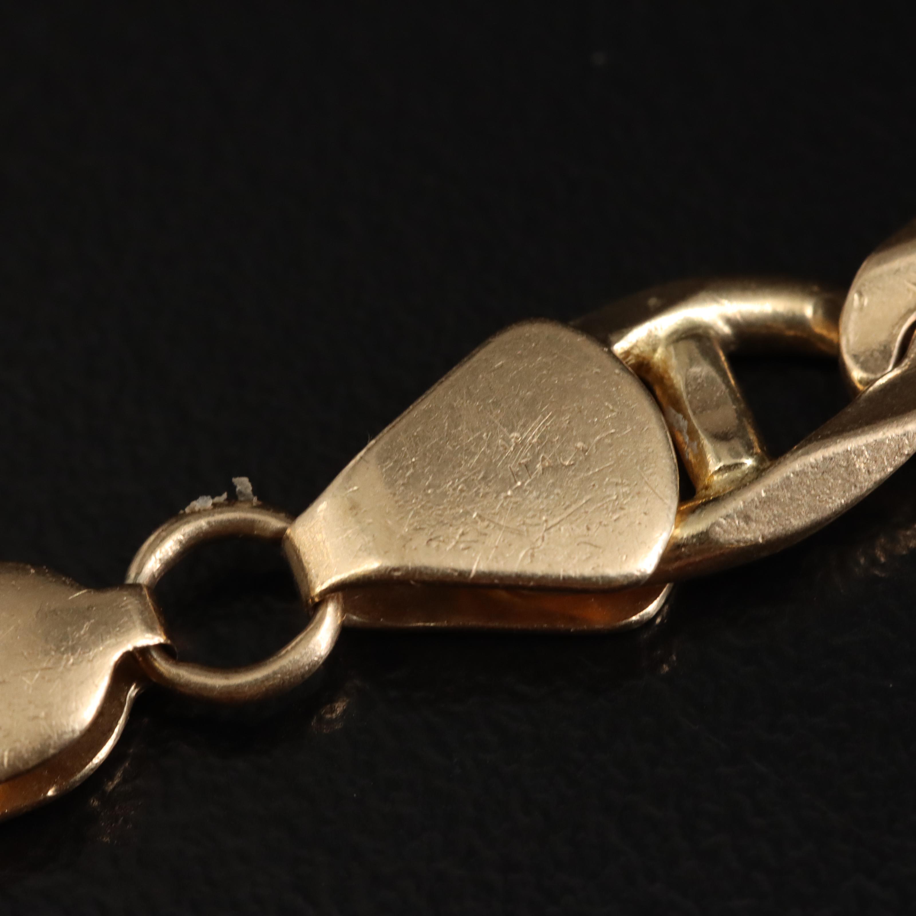 14K Emerald Owl Charm Bracelet