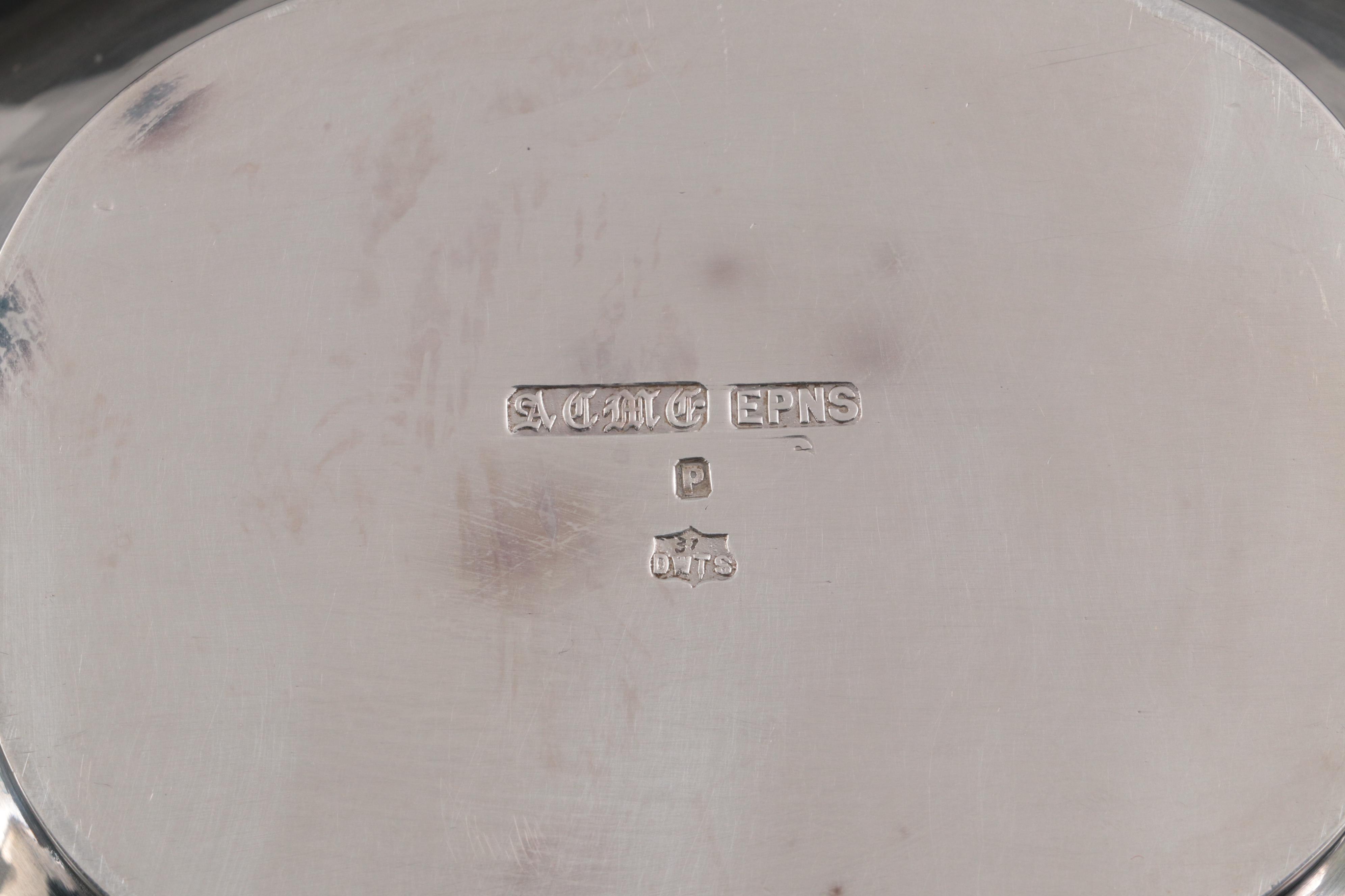 Acme Silver Plate Co. Coffee Pot, Teapot, Creamer and Sugar, Late 19th Century