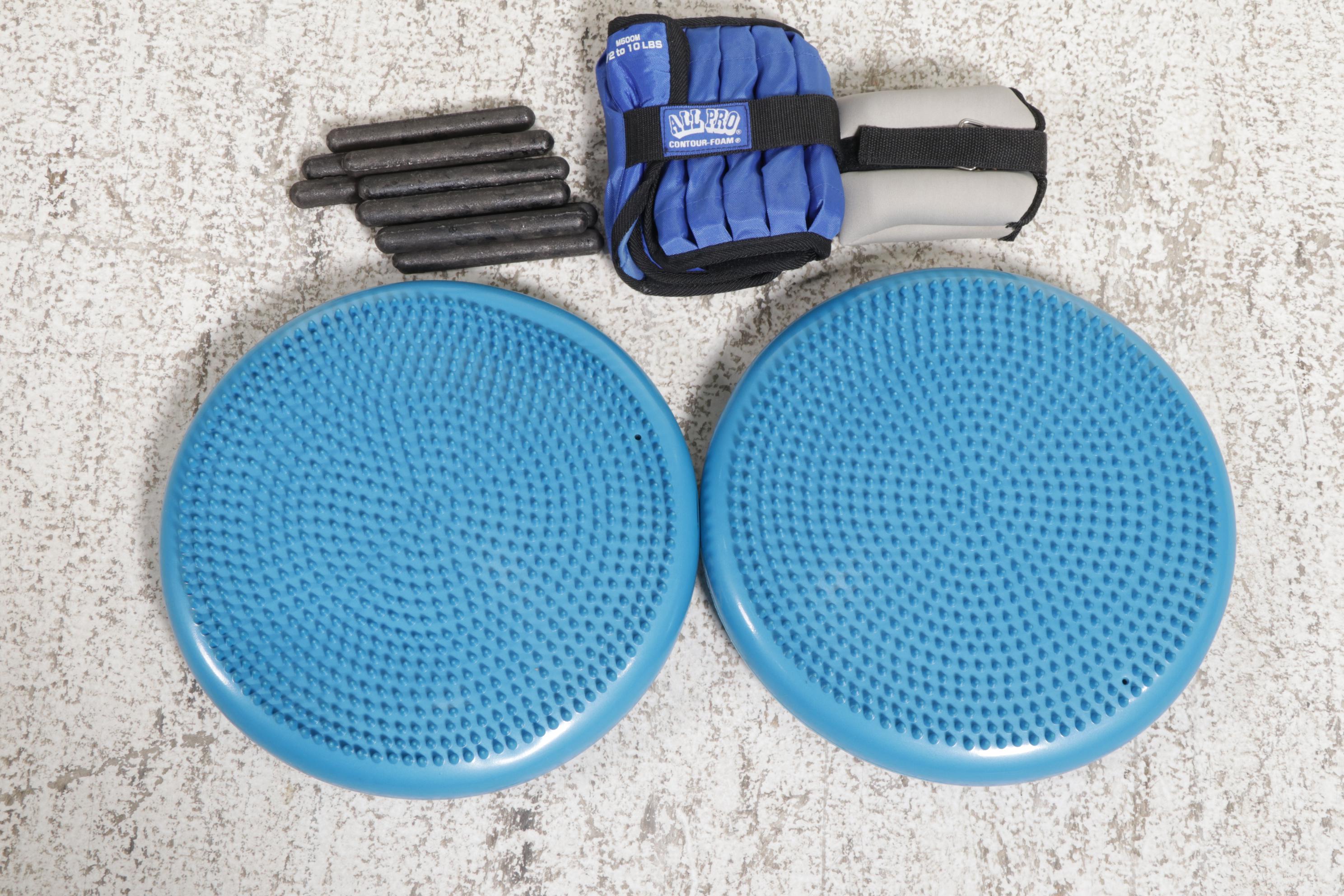 Fitness Equipment with Body Solid Weight Rack, Medicine Balls, Boxing Gloves