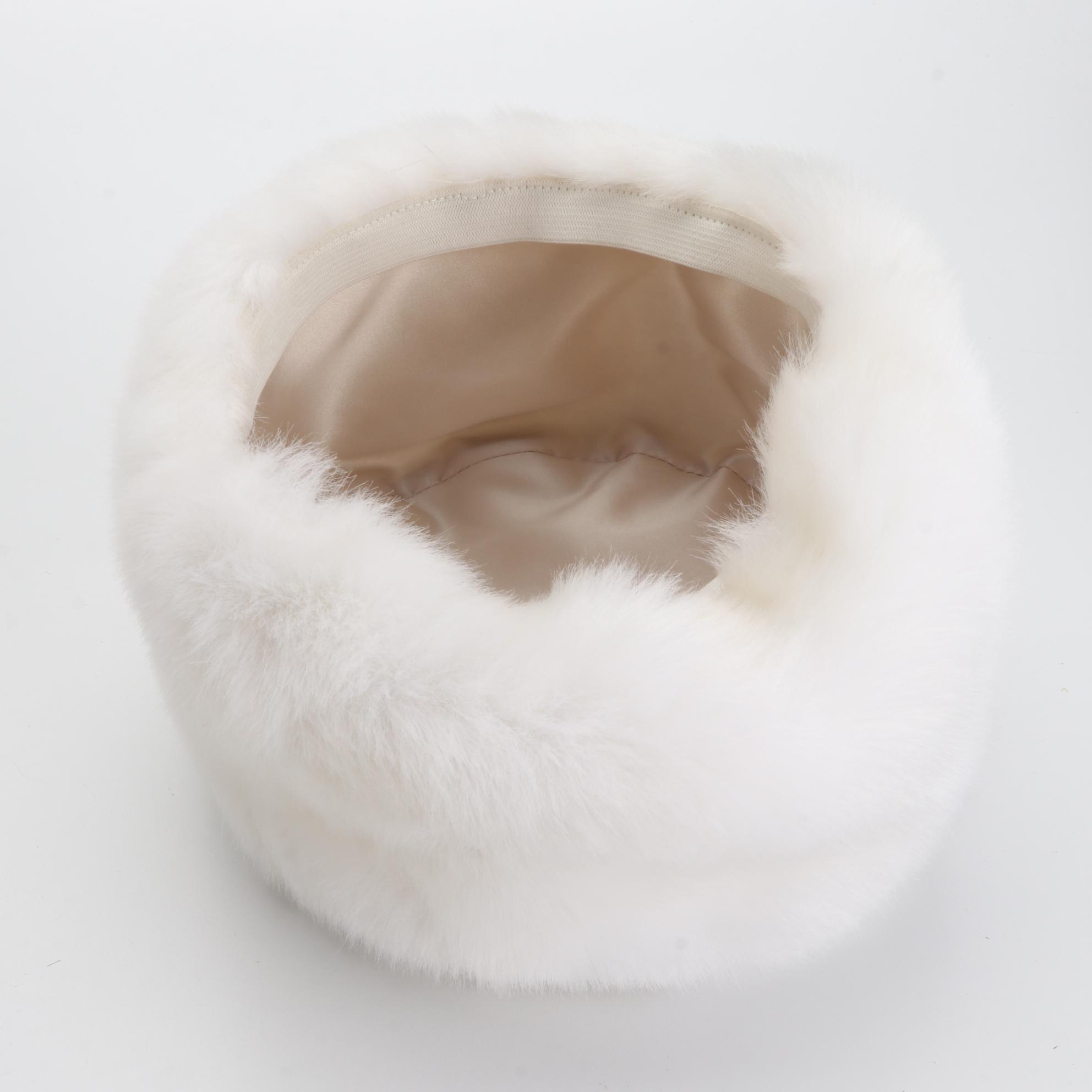 Donna Salyers' Fabulous Furs Hat and Other Faux Fur Scarf