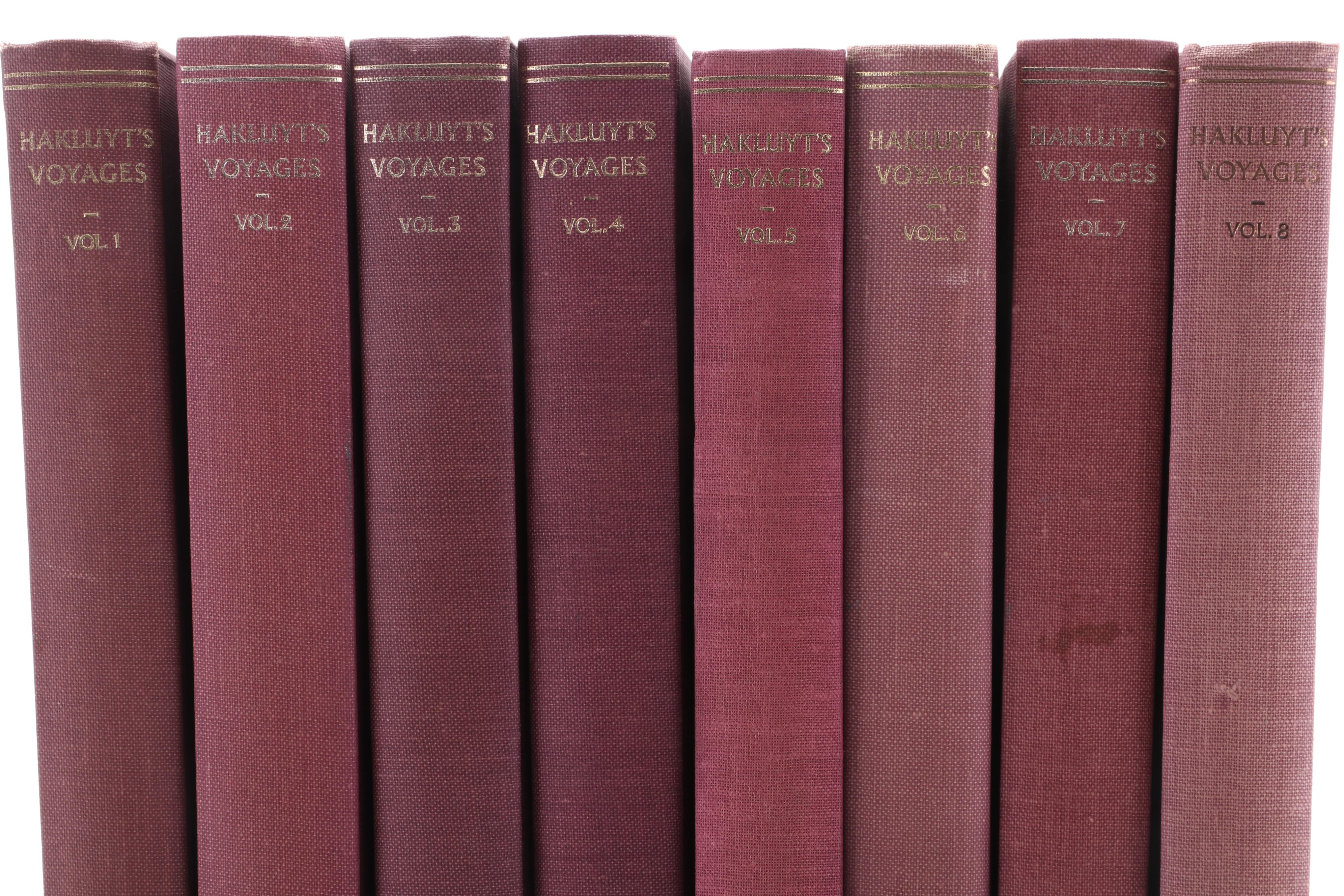 "Voyages" Complete Eight-Volume Set by Richard Hakluyt, 1962–1967