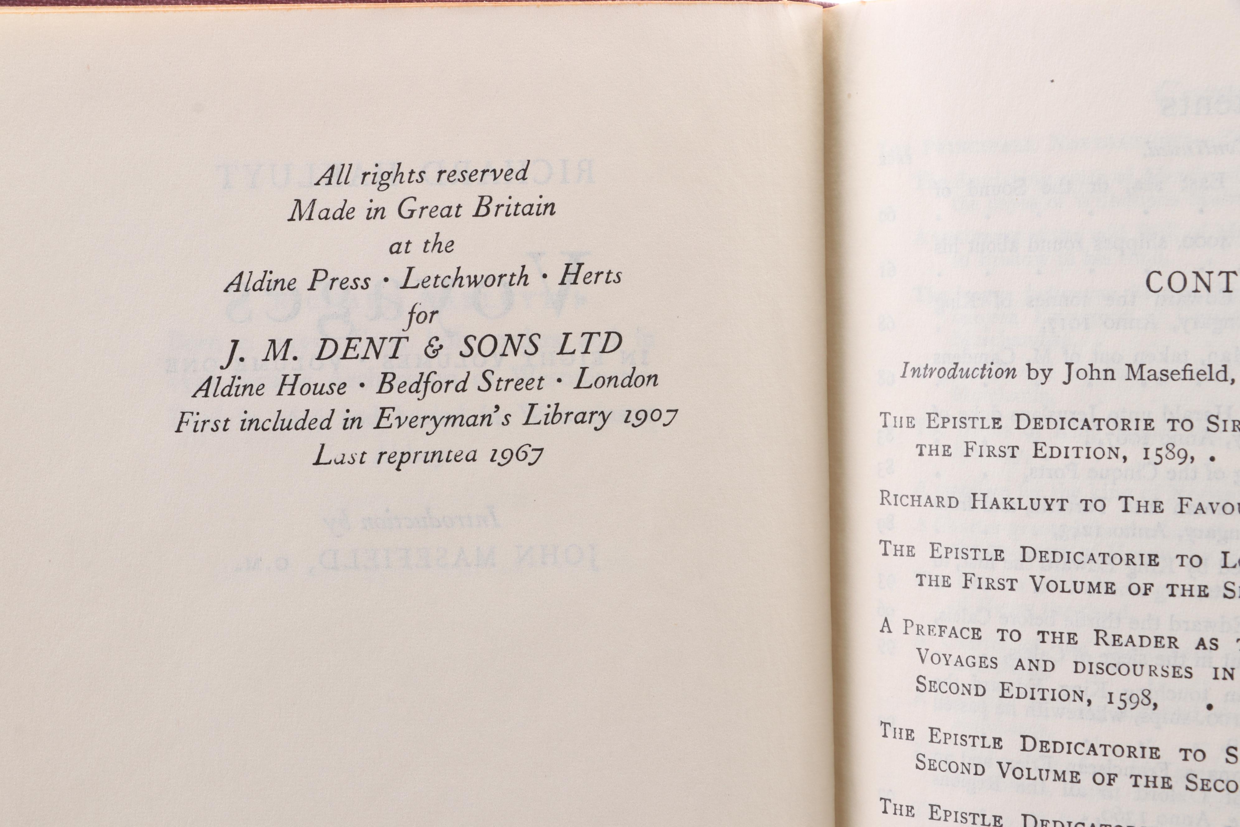 "Voyages" Complete Eight-Volume Set by Richard Hakluyt, 1962–1967