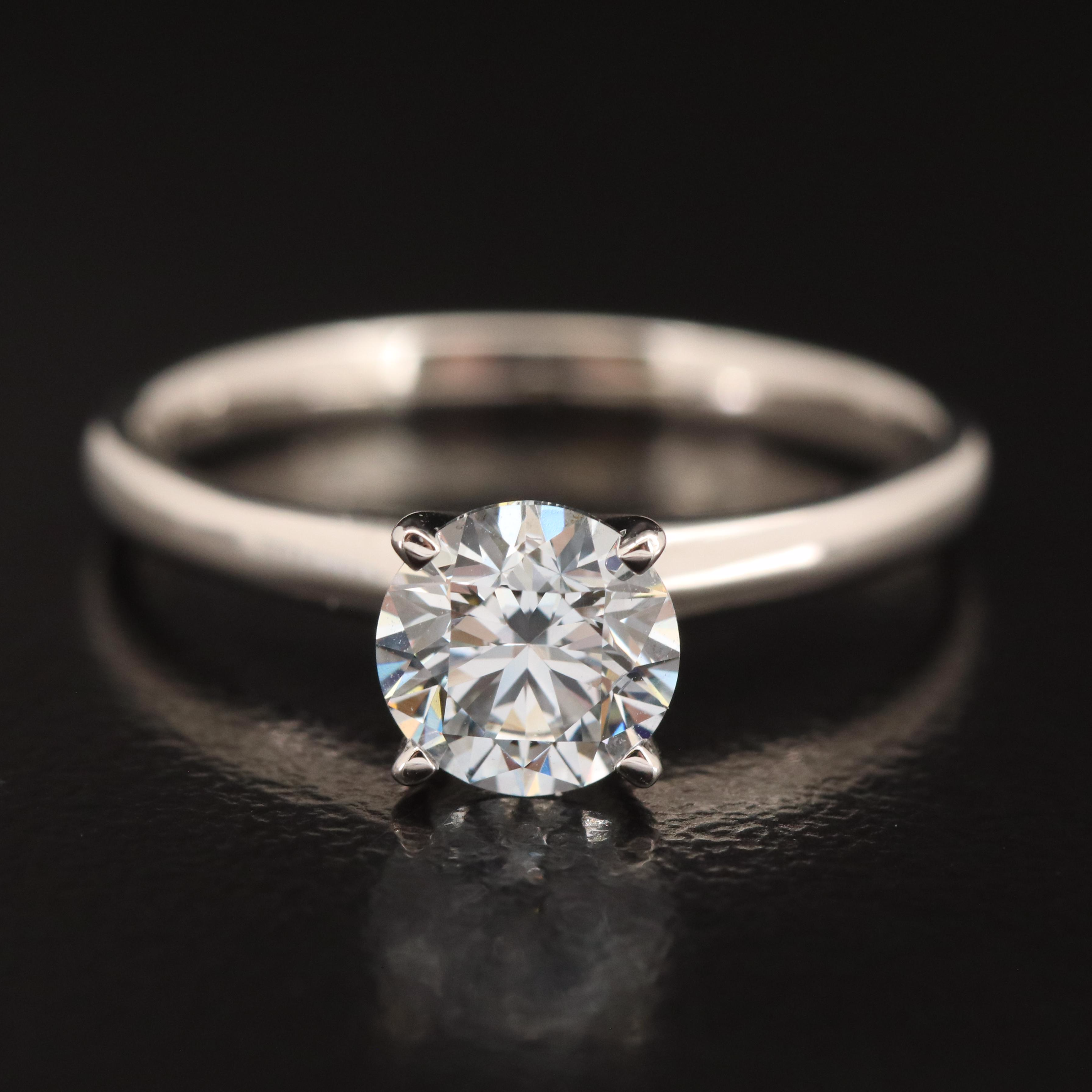14K 0.96 CT Lab Grown Diamond Solitaire Ring