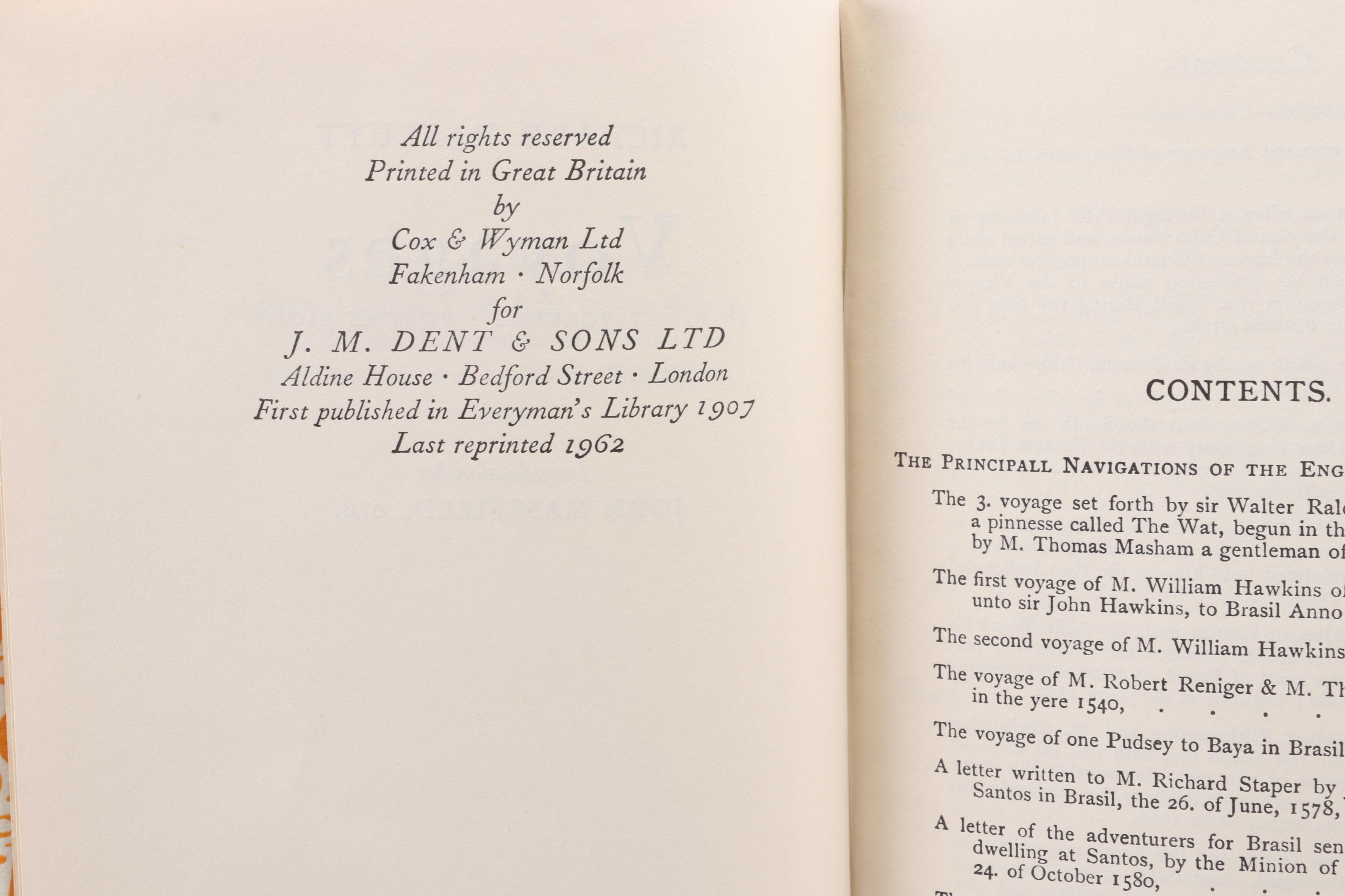 "Voyages" Complete Eight-Volume Set by Richard Hakluyt, 1962–1967