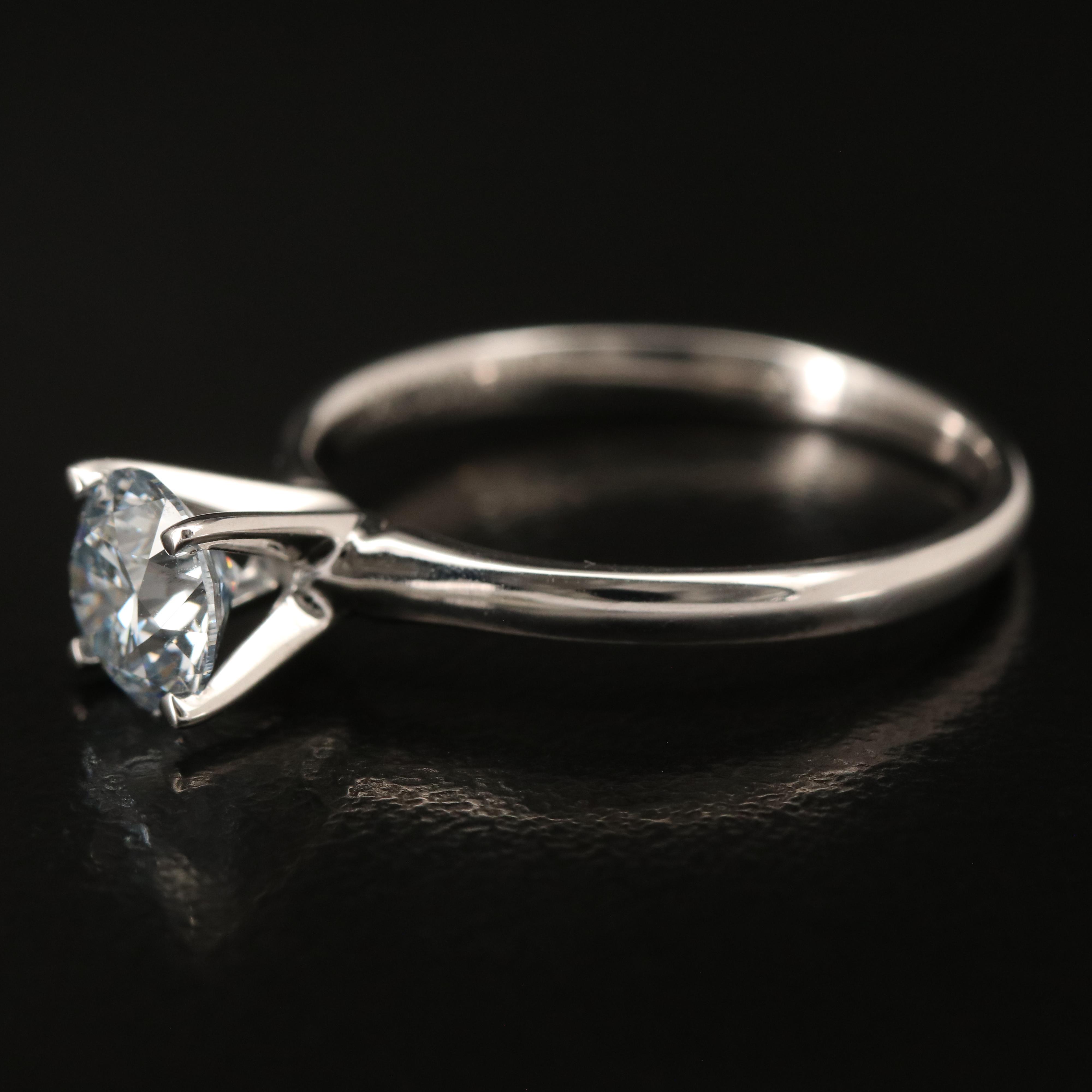 14K 0.96 CT Lab Grown Diamond Solitaire Ring